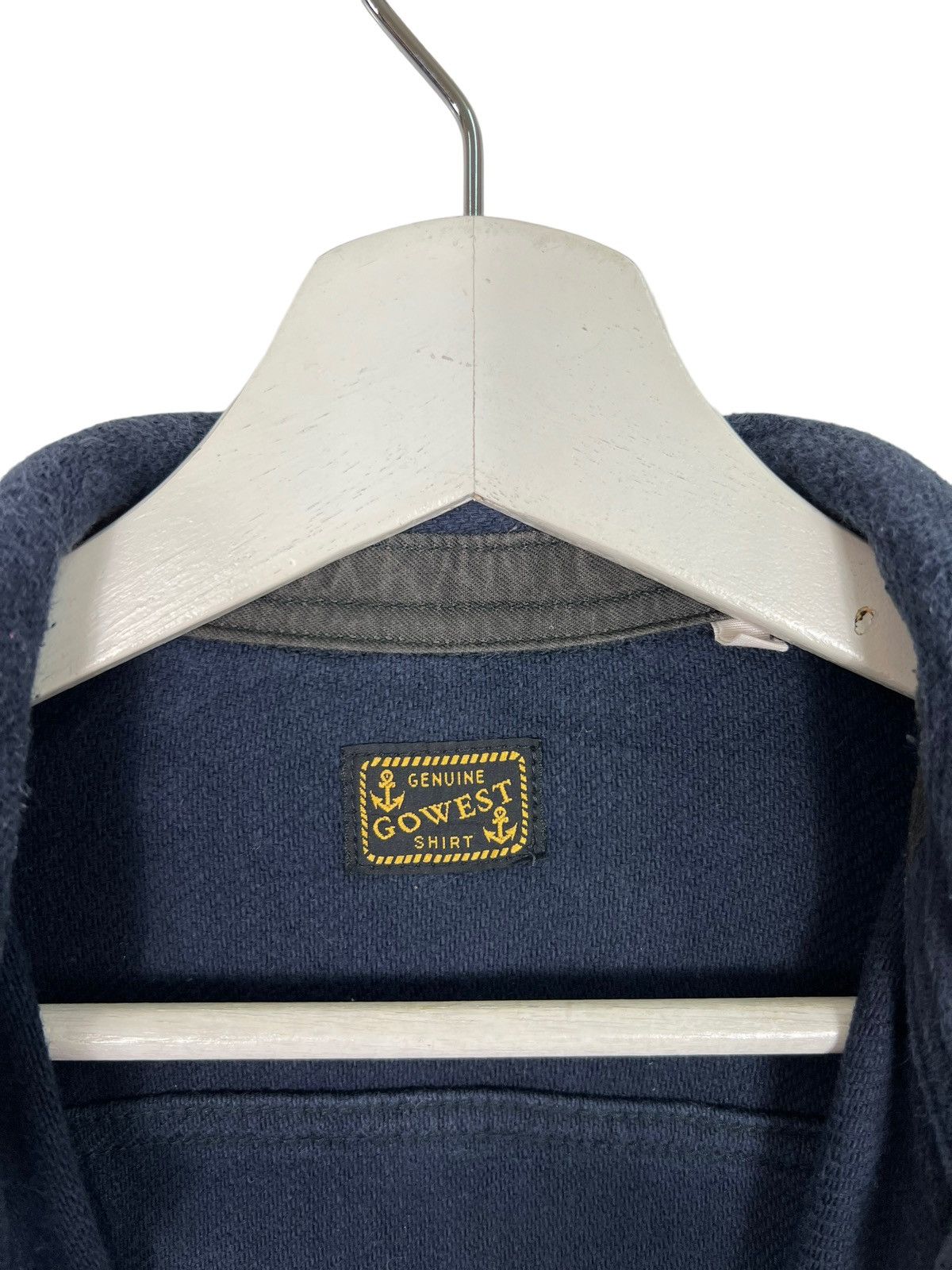Freewheelers 🔥 GOWEST INDIGO ANORAK SHAWL COLLAR NAVY JACKET JAPAN MADE Size US S / EU 44-46 / 1 - 7 Thumbnail