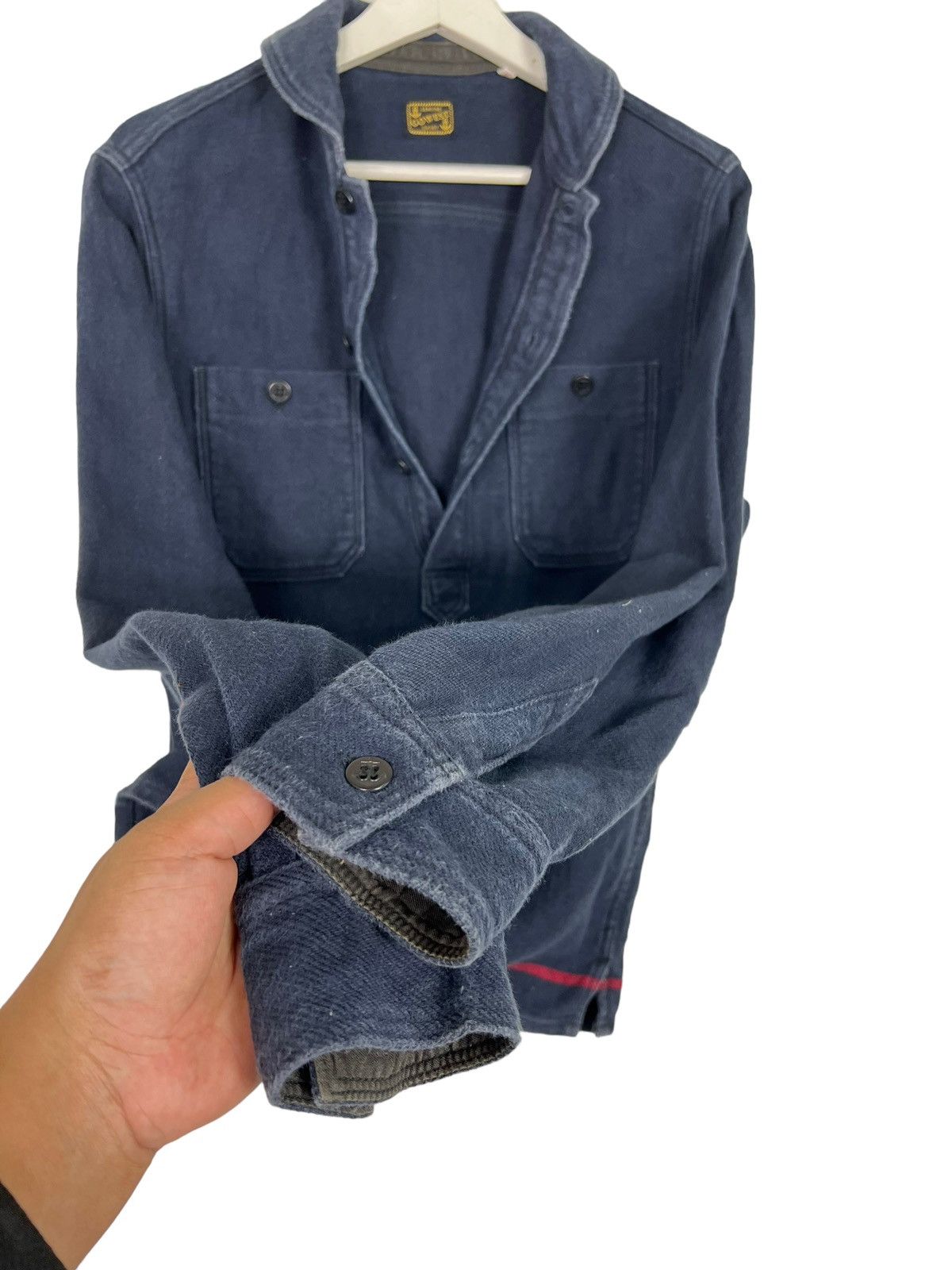 Freewheelers 🔥 GOWEST INDIGO ANORAK SHAWL COLLAR NAVY JACKET JAPAN MADE Size US S / EU 44-46 / 1 - 10 Thumbnail