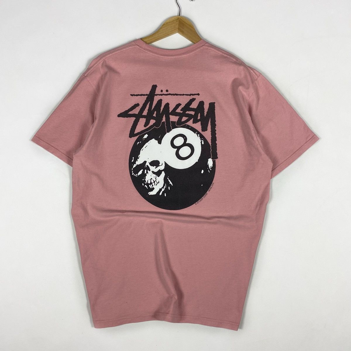 Stussy game shirt, baseball shirt, men's size M cotton black type Vintage Second Hand