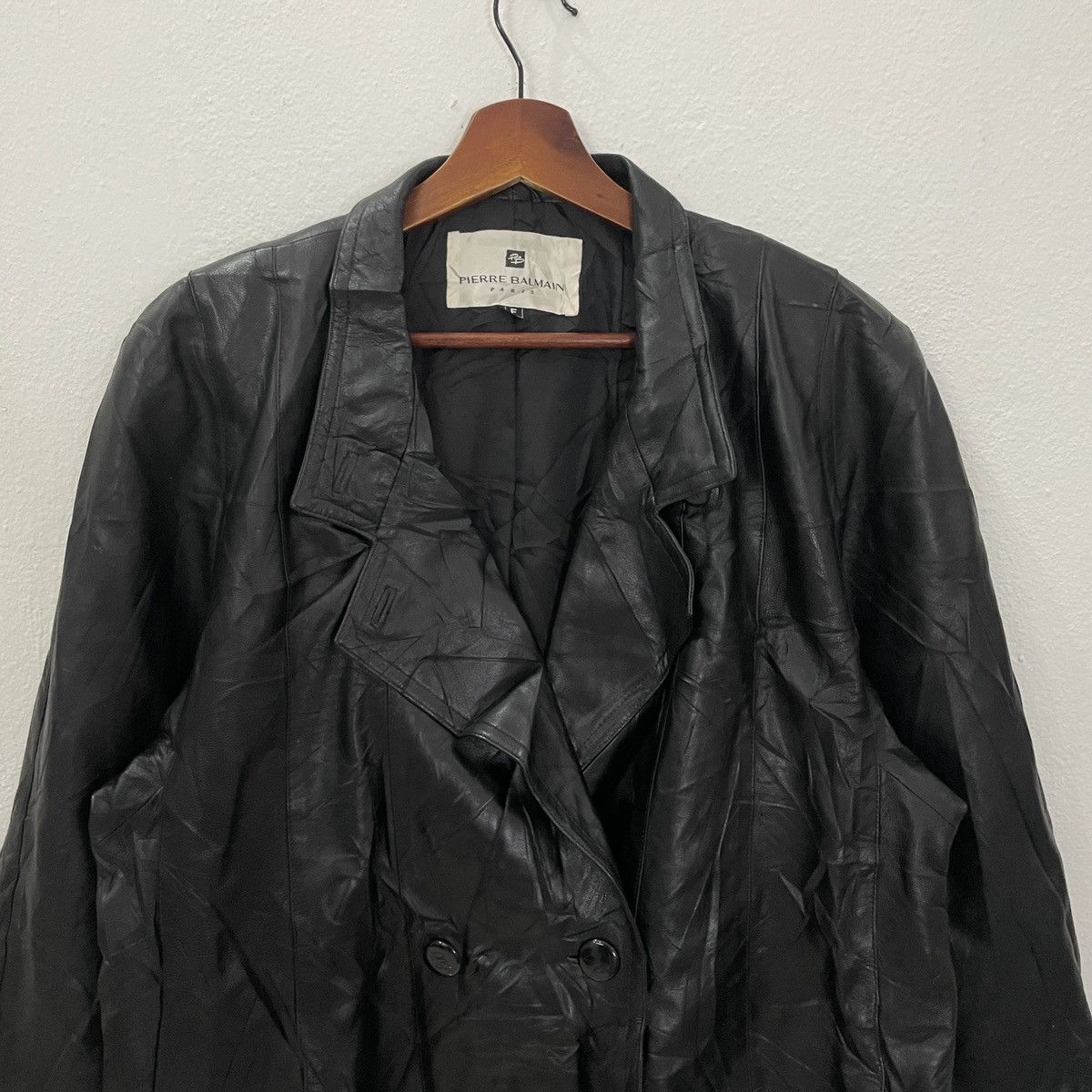 Pierre Balmain Pierre Balmain Paris Button Ups Leather Jacket Size US M / EU 48-50 / 2 - 4 Thumbnail