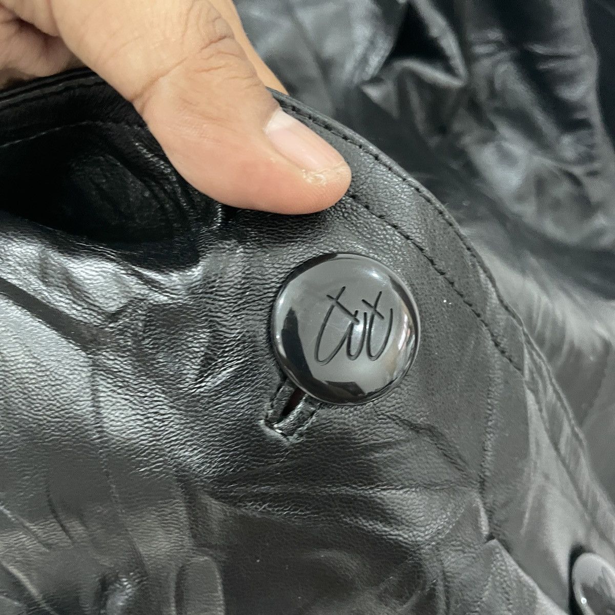 Pierre Balmain Pierre Balmain Paris Button Ups Leather Jacket Size US M / EU 48-50 / 2 - 6 Thumbnail