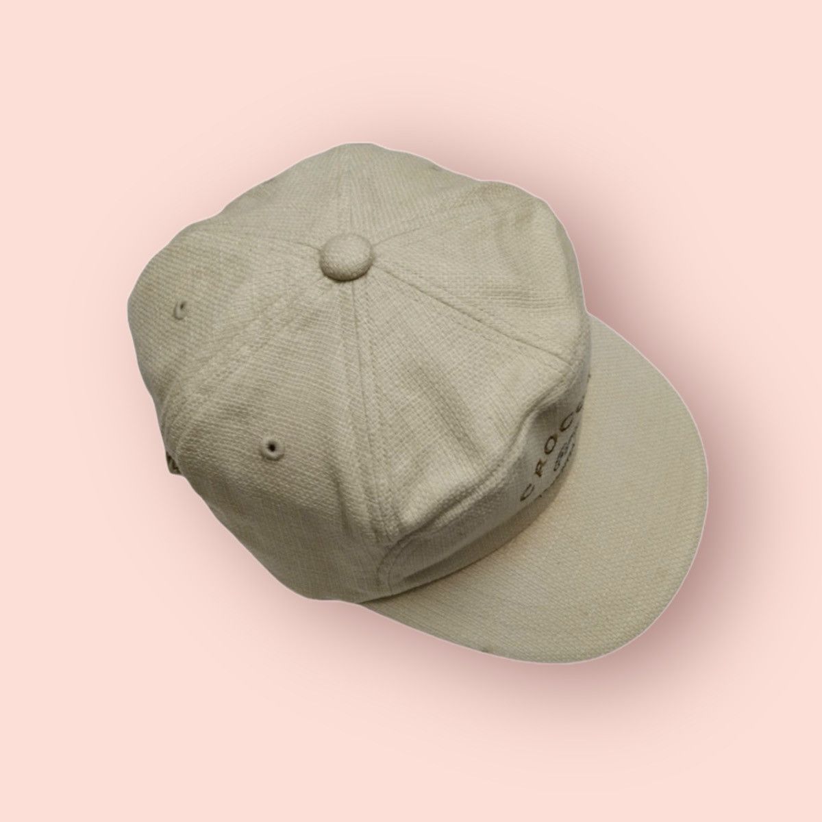 Designer × Japanese Brand × Vintage RARE CROCODILE VINTAGE 7 PANELS HEMP/COTTON CAP Size ONE SIZE - 8 Thumbnail