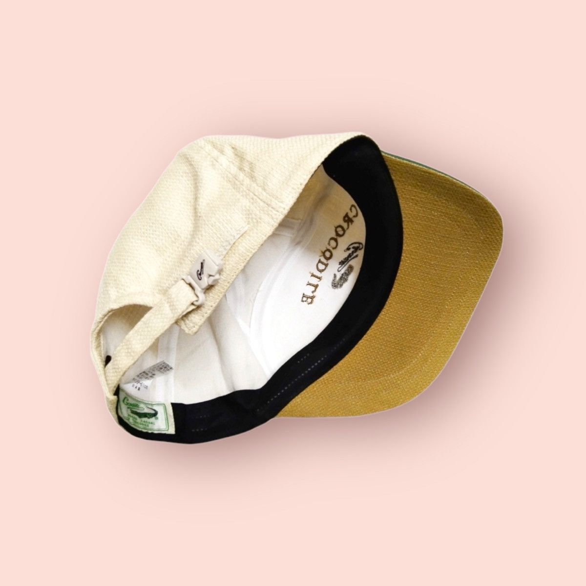 Designer × Japanese Brand × Vintage RARE CROCODILE VINTAGE 7 PANELS HEMP/COTTON CAP Size ONE SIZE - 14 Thumbnail