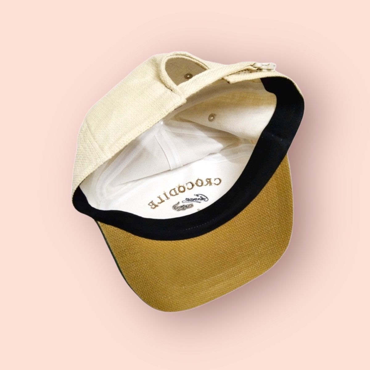 Designer × Japanese Brand × Vintage RARE CROCODILE VINTAGE 7 PANELS HEMP/COTTON CAP Size ONE SIZE - 15 Thumbnail