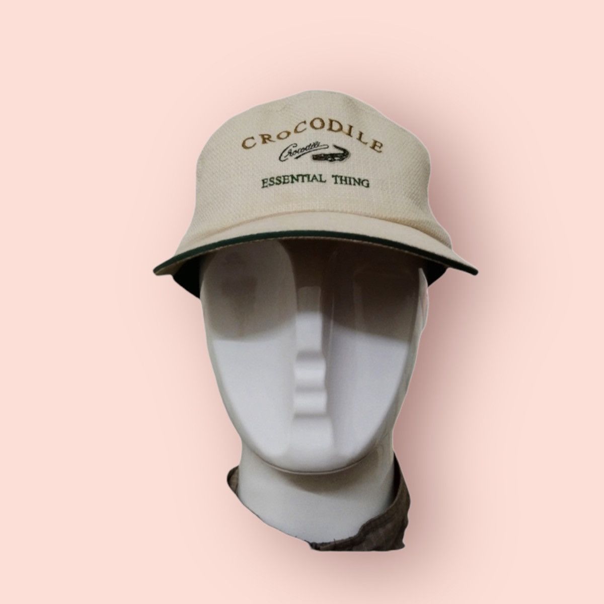 Designer × Japanese Brand × Vintage RARE CROCODILE VINTAGE 7 PANELS HEMP/COTTON CAP Size ONE SIZE - 3 Thumbnail