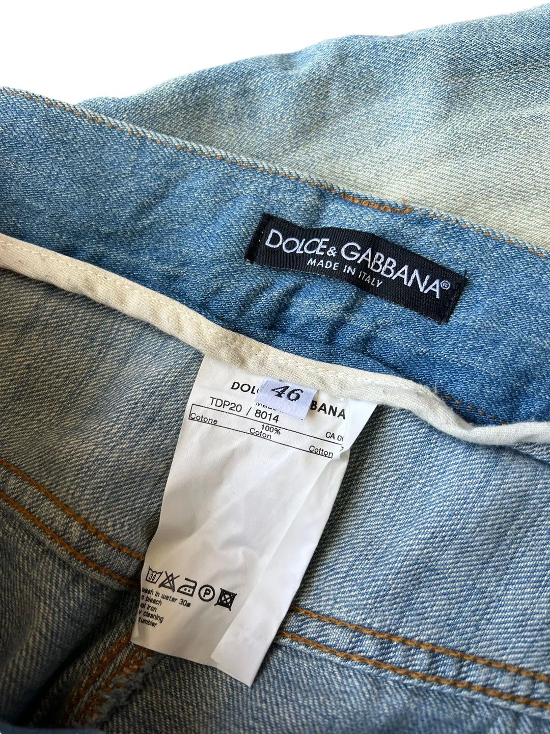 Dolce & Gabbana Hippy Fade Distressed Denim Size US 34 / EU 50 - 5 Thumbnail