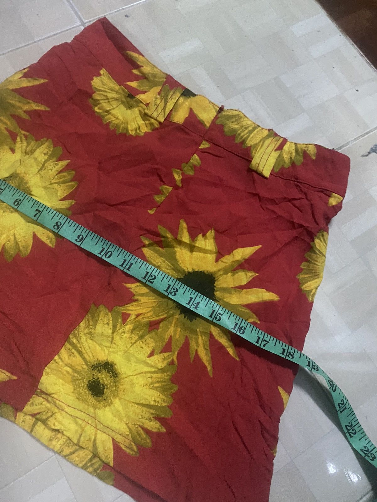 CALVIN KLEIN SUN FLOWER MINI SKIRT