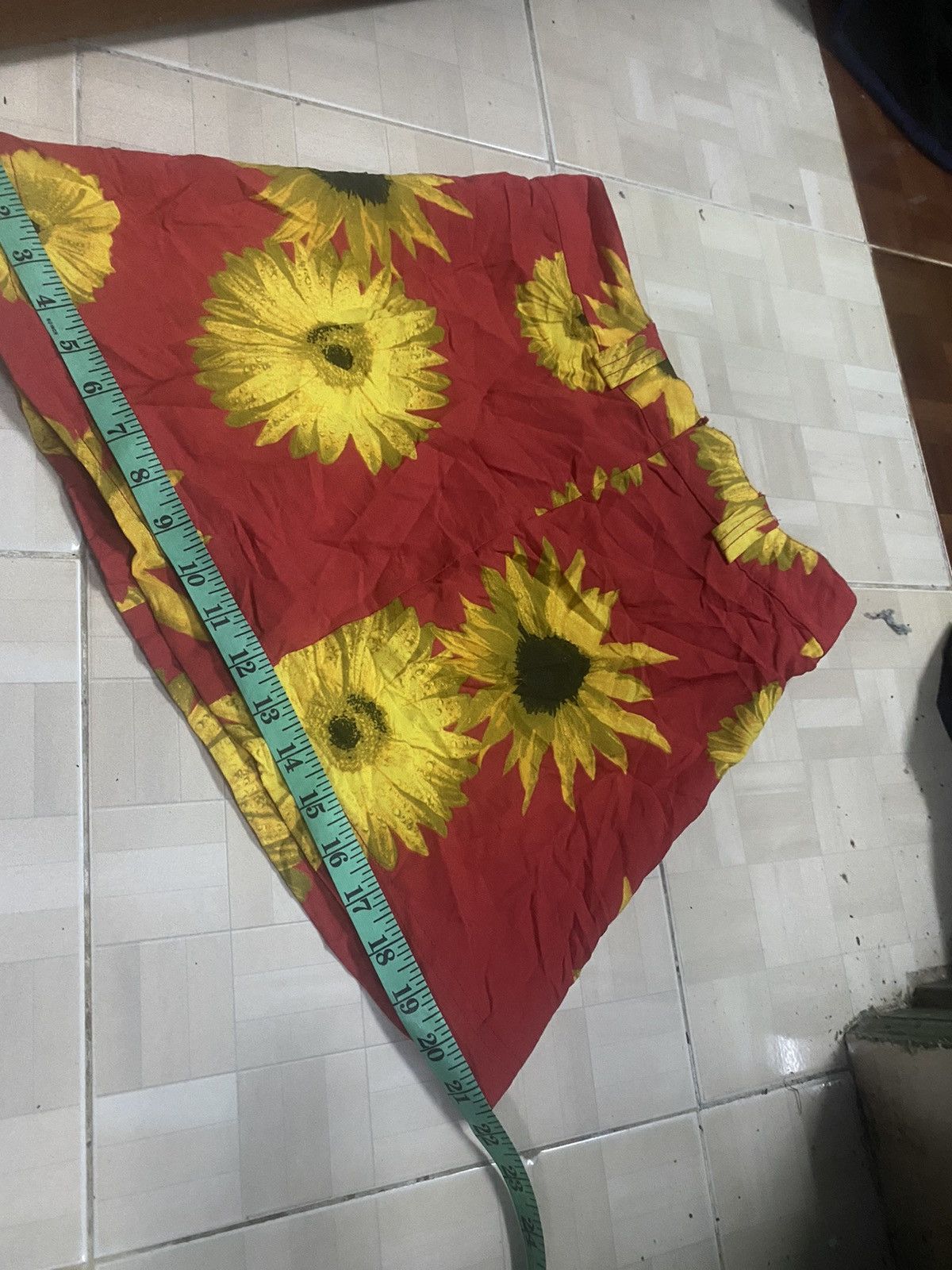 CALVIN KLEIN SUN FLOWER MINI SKIRT