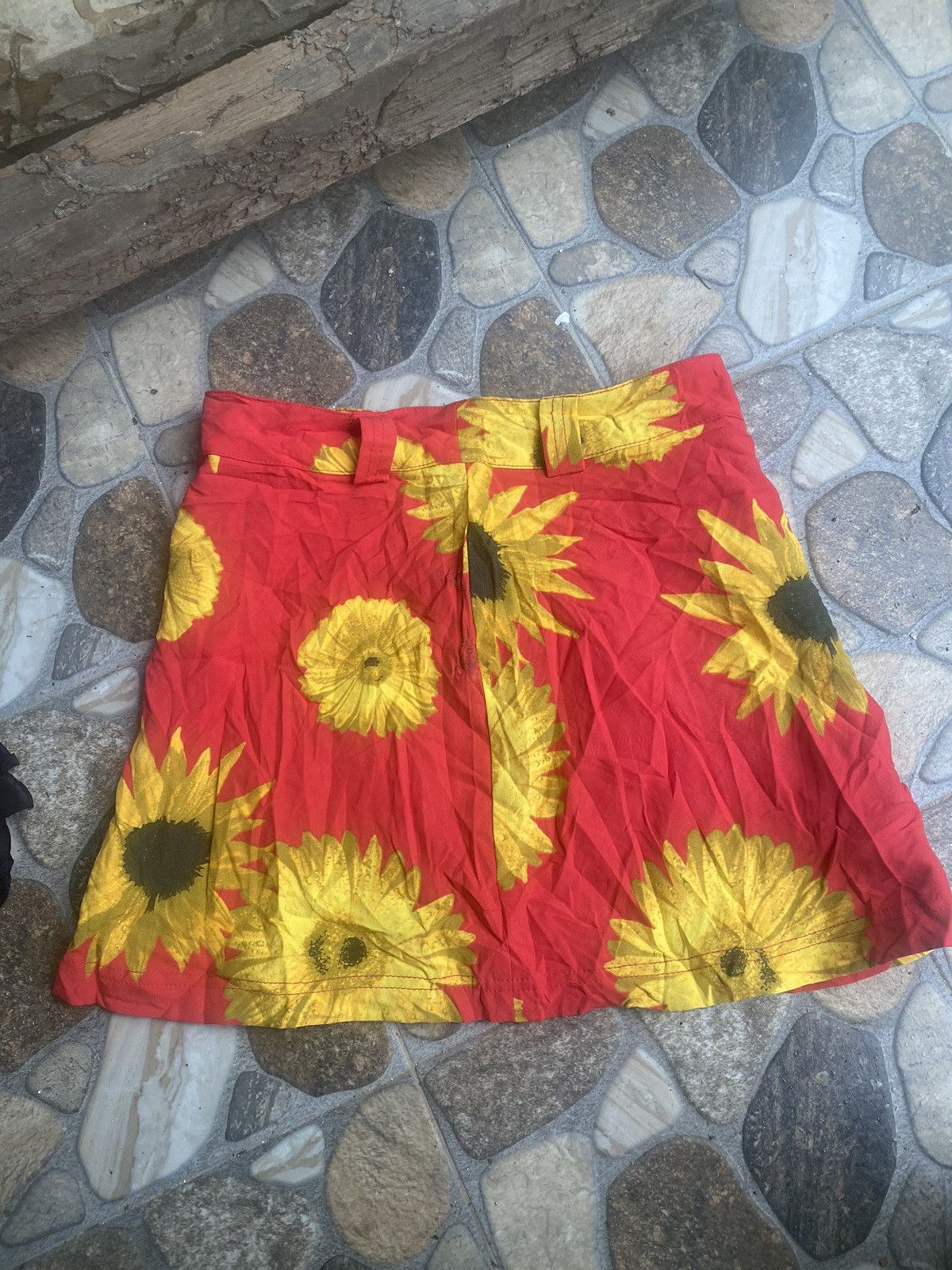 CALVIN KLEIN SUN FLOWER MINI SKIRT