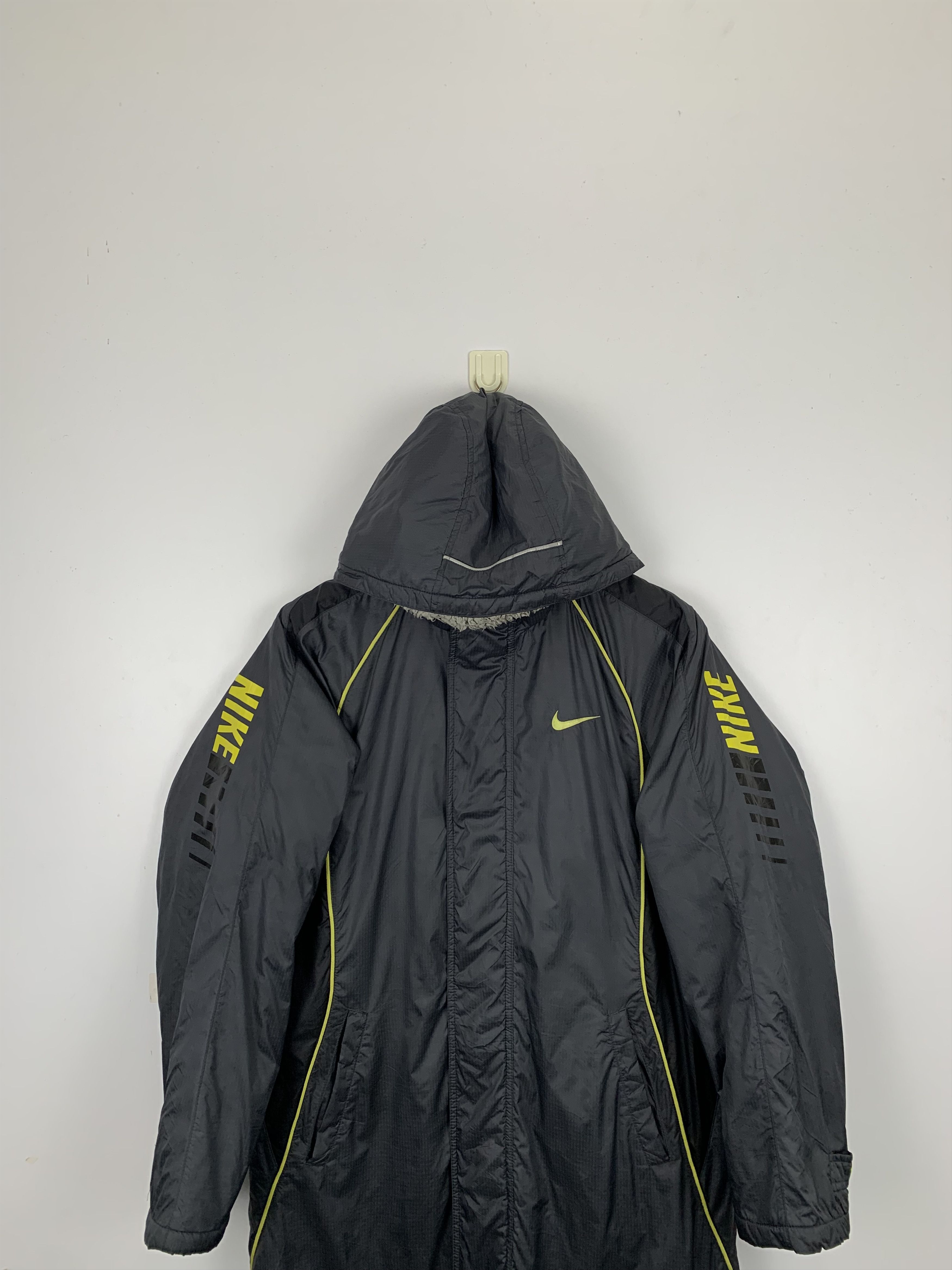 Nike Vintage Nike Swoosh Hoodie Center Sherpa Long Jacket J0955 Size US M / EU 48-50 / 2 - 2 Thumbnail