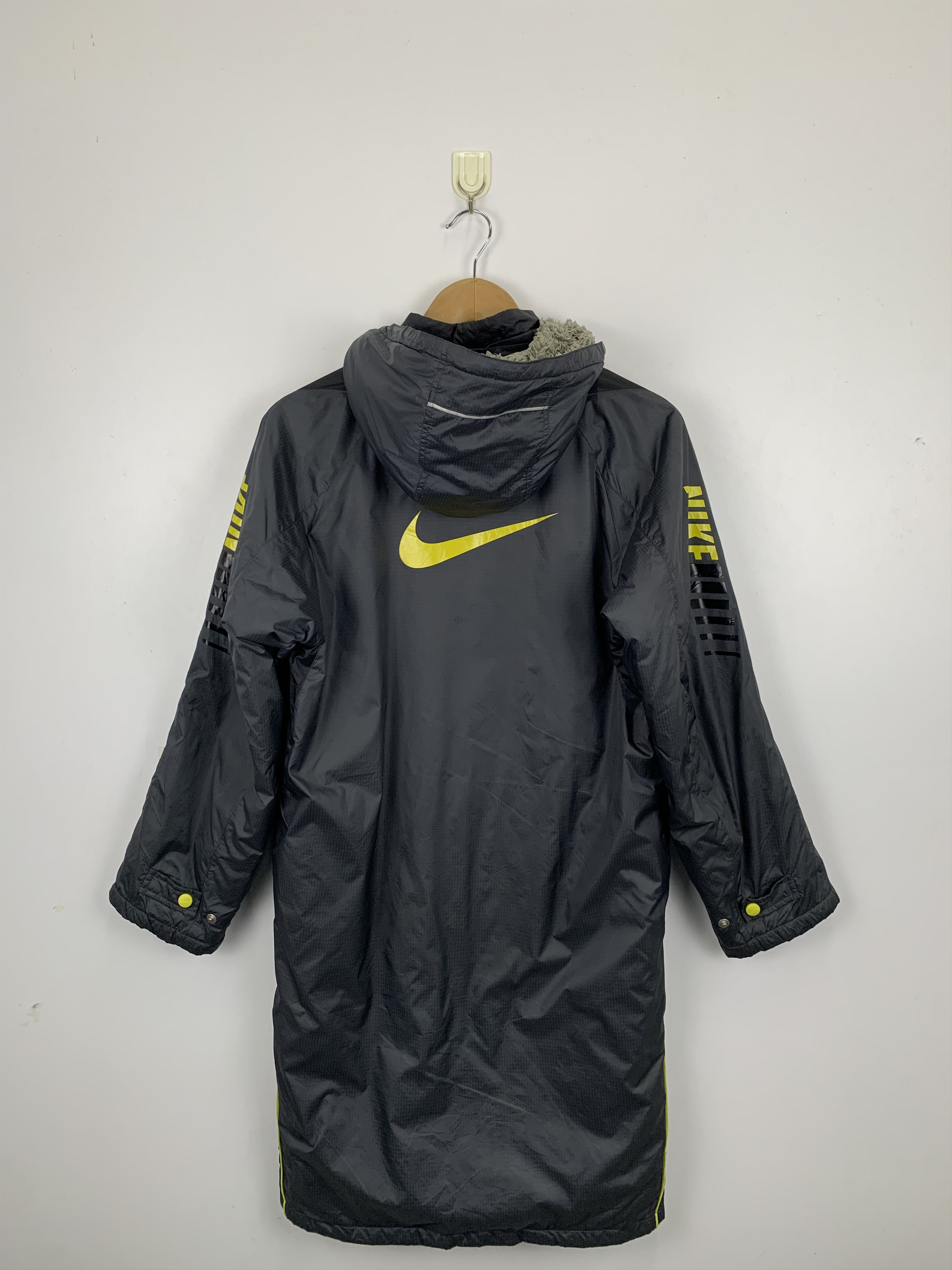 Nike Vintage Nike Swoosh Hoodie Center Sherpa Long Jacket J0955 Size US M / EU 48-50 / 2 - 3 Thumbnail