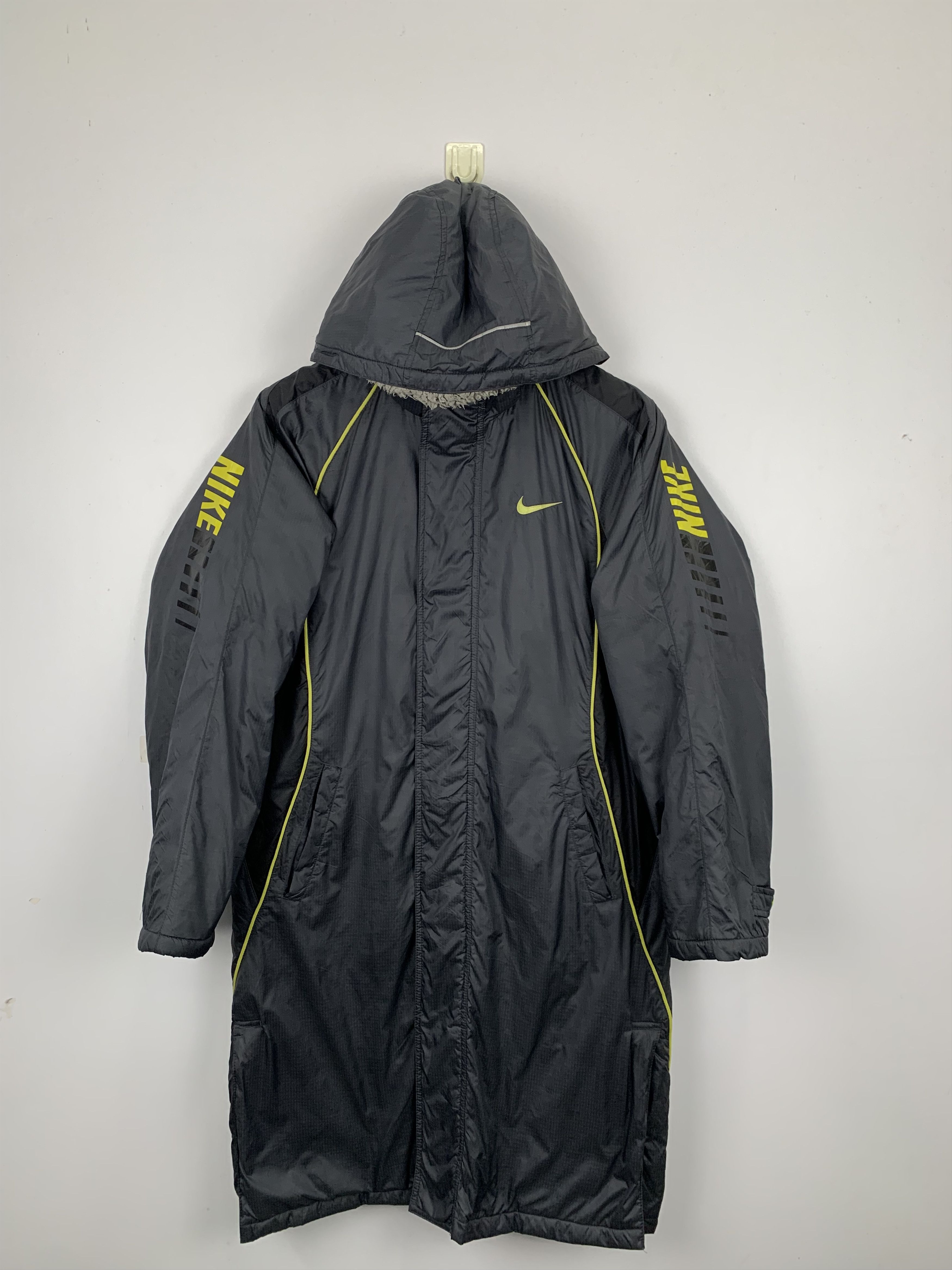 Nike Vintage Nike Swoosh Hoodie Center Sherpa Long Jacket J0955 Size US M / EU 48-50 / 2 - 1 Thumbnail