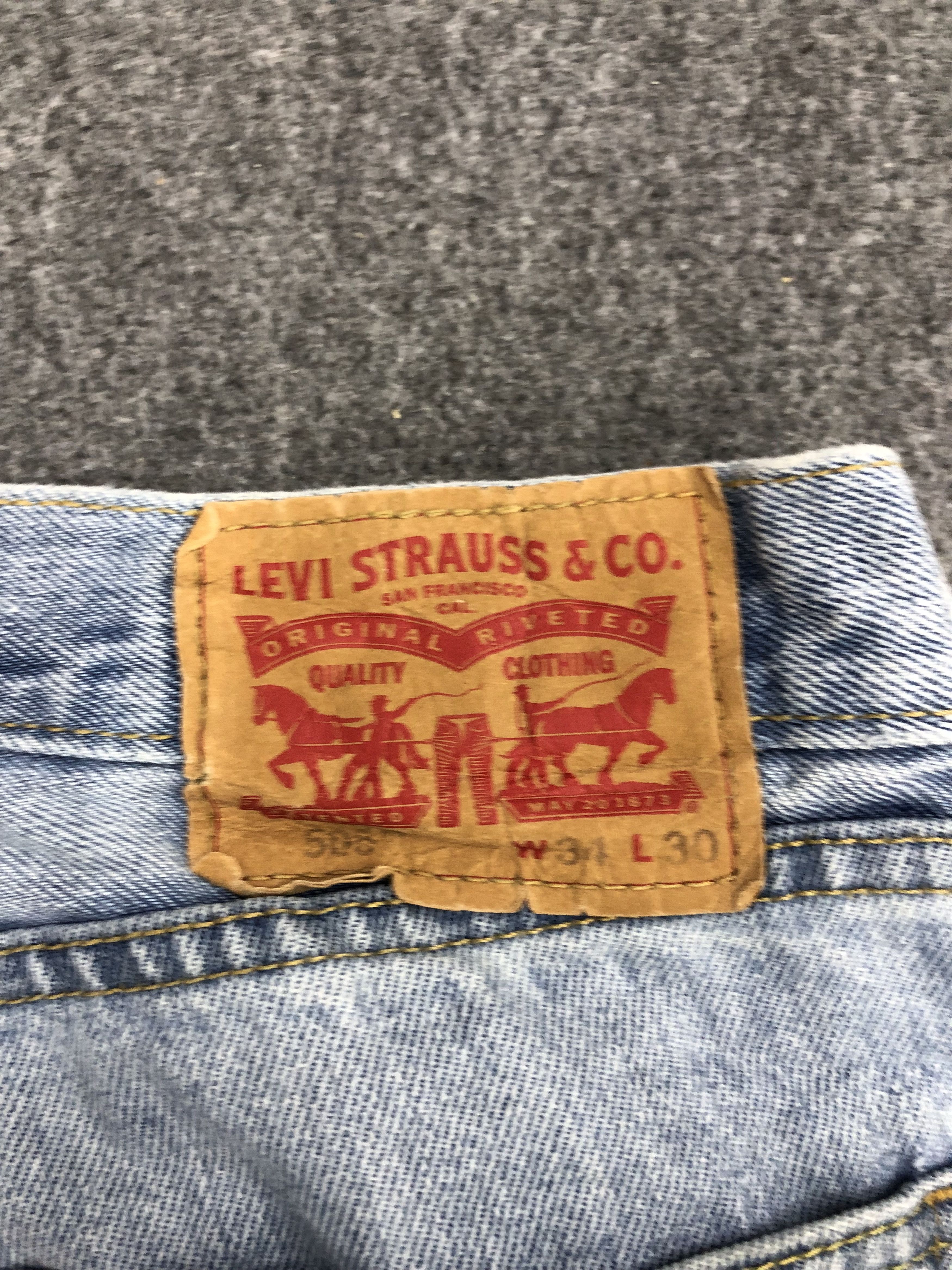 Levi's Vintage Levis 505 Light Wash Jeans DP1183 Size US 36 / EU 52 - 5 Thumbnail
