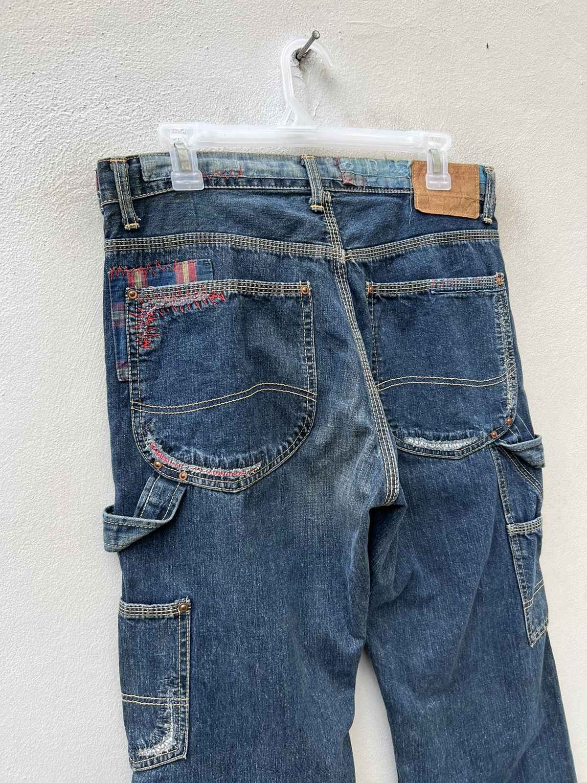 Vintage MEDICAL BRANCH Japan Distressed Embroidery Patchwork Denim Size US 31 - 9 Thumbnail