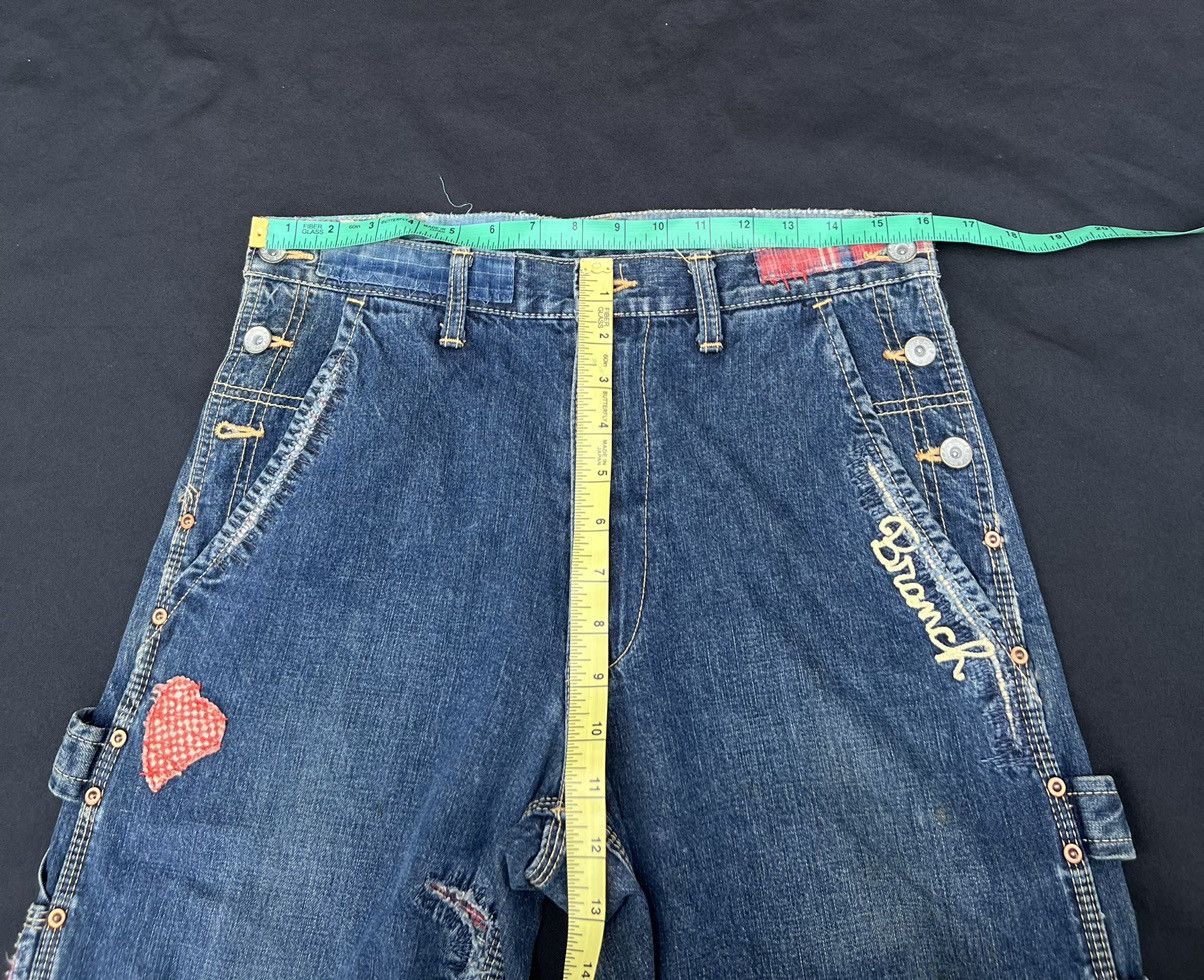Vintage MEDICAL BRANCH Japan Distressed Embroidery Patchwork Denim Size US 31 - 17 Thumbnail