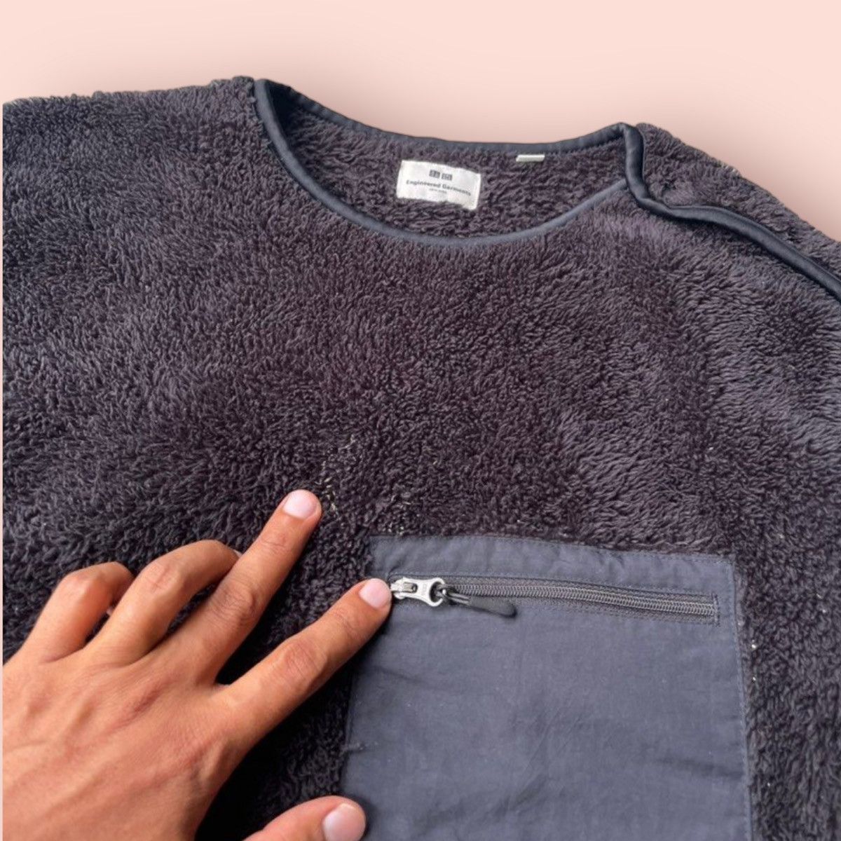 Engineered Garments × Japanese Brand × Uniqlo RARE ENGINEERED GARMENTS X UNIQLO FLUFFY FLEECE SWEATER Size US M / EU 48-50 / 2 - 5 Thumbnail