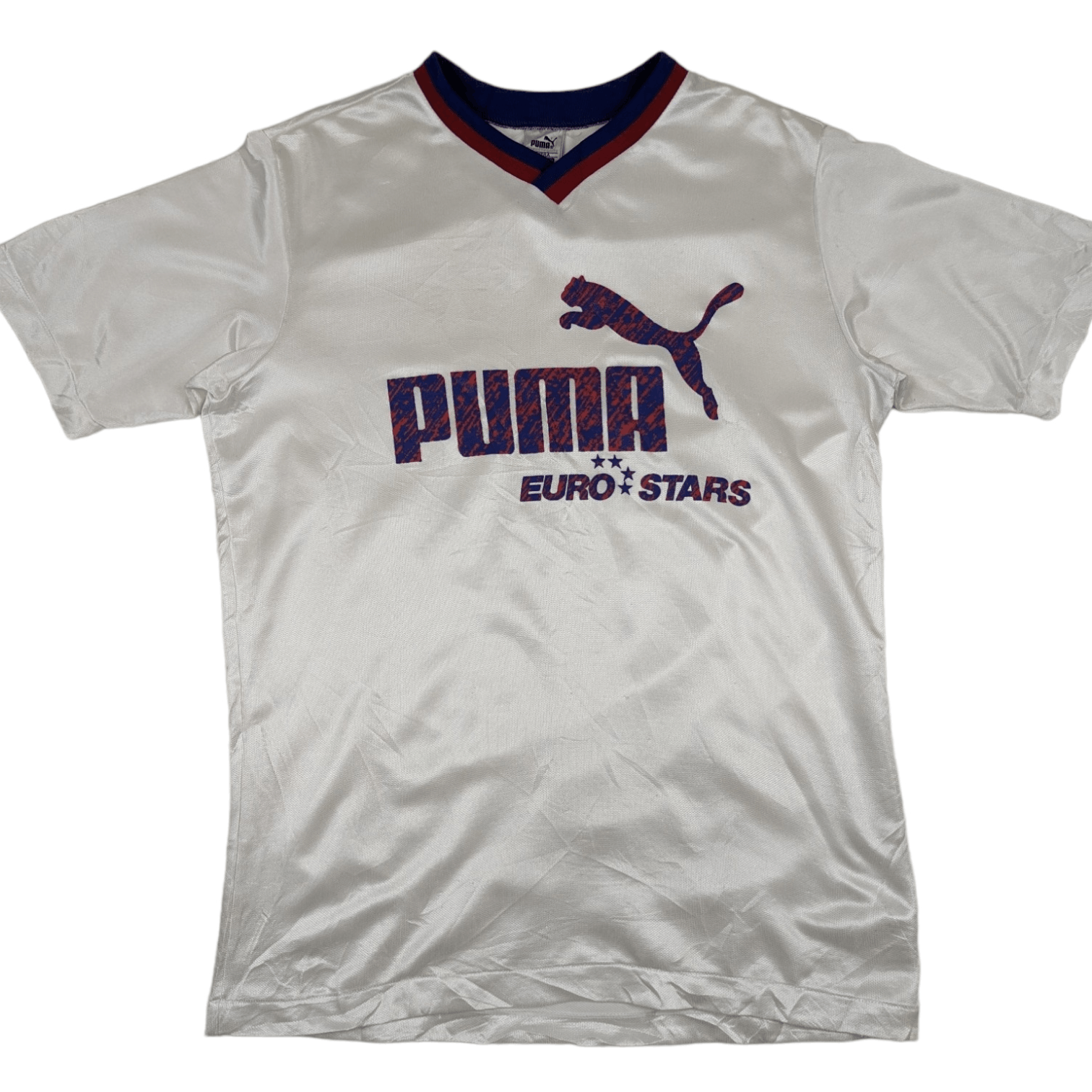 Puma Vintage 90's PUMA Big Spell Out Soccer Football Jersey Size US L / EU 52-54 / 3 - 2 Thumbnail