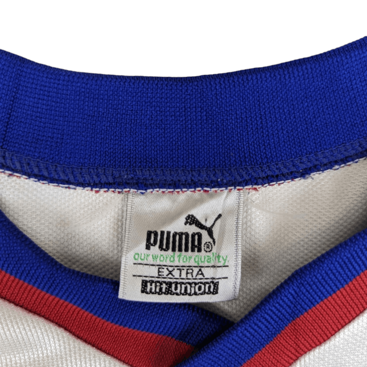 Puma Vintage 90's PUMA Big Spell Out Soccer Football Jersey Size US L / EU 52-54 / 3 - 8 Thumbnail