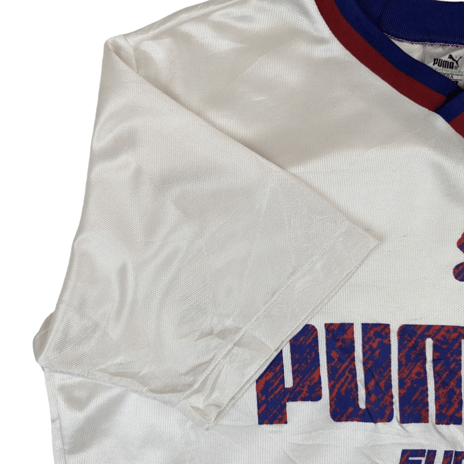 Puma Vintage 90's PUMA Big Spell Out Soccer Football Jersey Size US L / EU 52-54 / 3 - 7 Thumbnail
