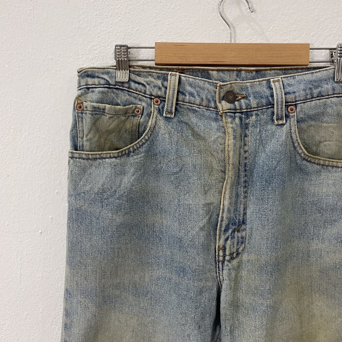 Levi's Vintage Clothing Vintage 90s Levis 505 Distressed Denim Jeans Size US 32 / EU 48 - 3 Thumbnail