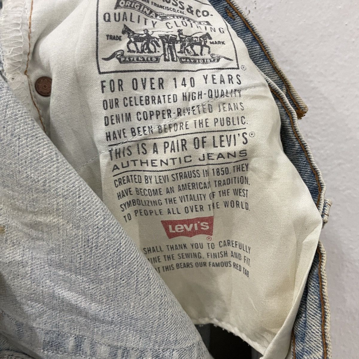 Levi's Vintage Clothing Vintage 90s Levis 505 Distressed Denim Jeans Size US 32 / EU 48 - 7 Thumbnail