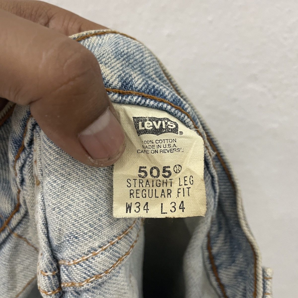 Levi's Vintage Clothing Vintage 90s Levis 505 Distressed Denim Jeans Size US 32 / EU 48 - 5 Thumbnail