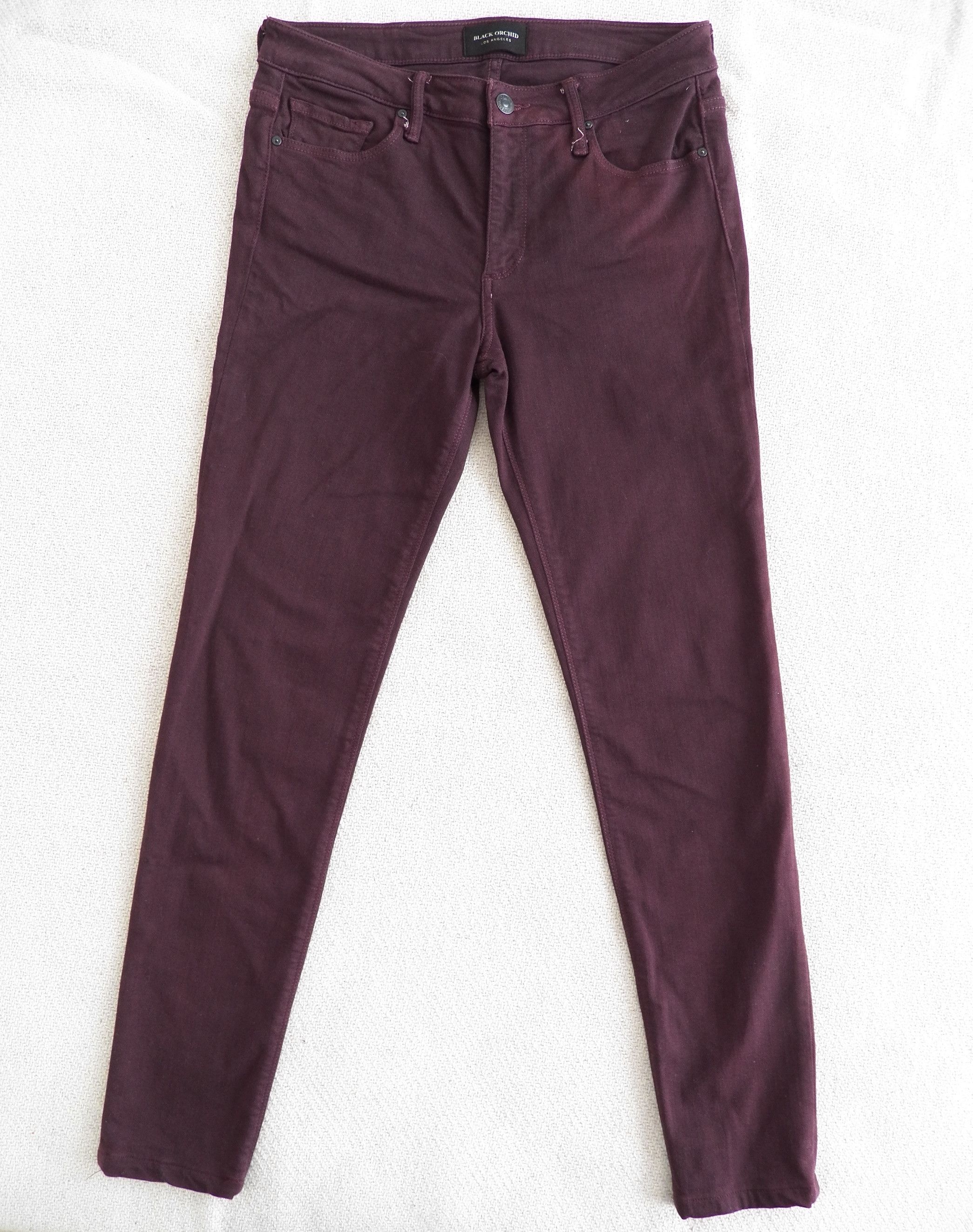 Other Black Orchid Jude Mid Rise Super Skinny Jeans Dark Magenta Size 27" / US 4 / IT 40 - 1 Thumbnail