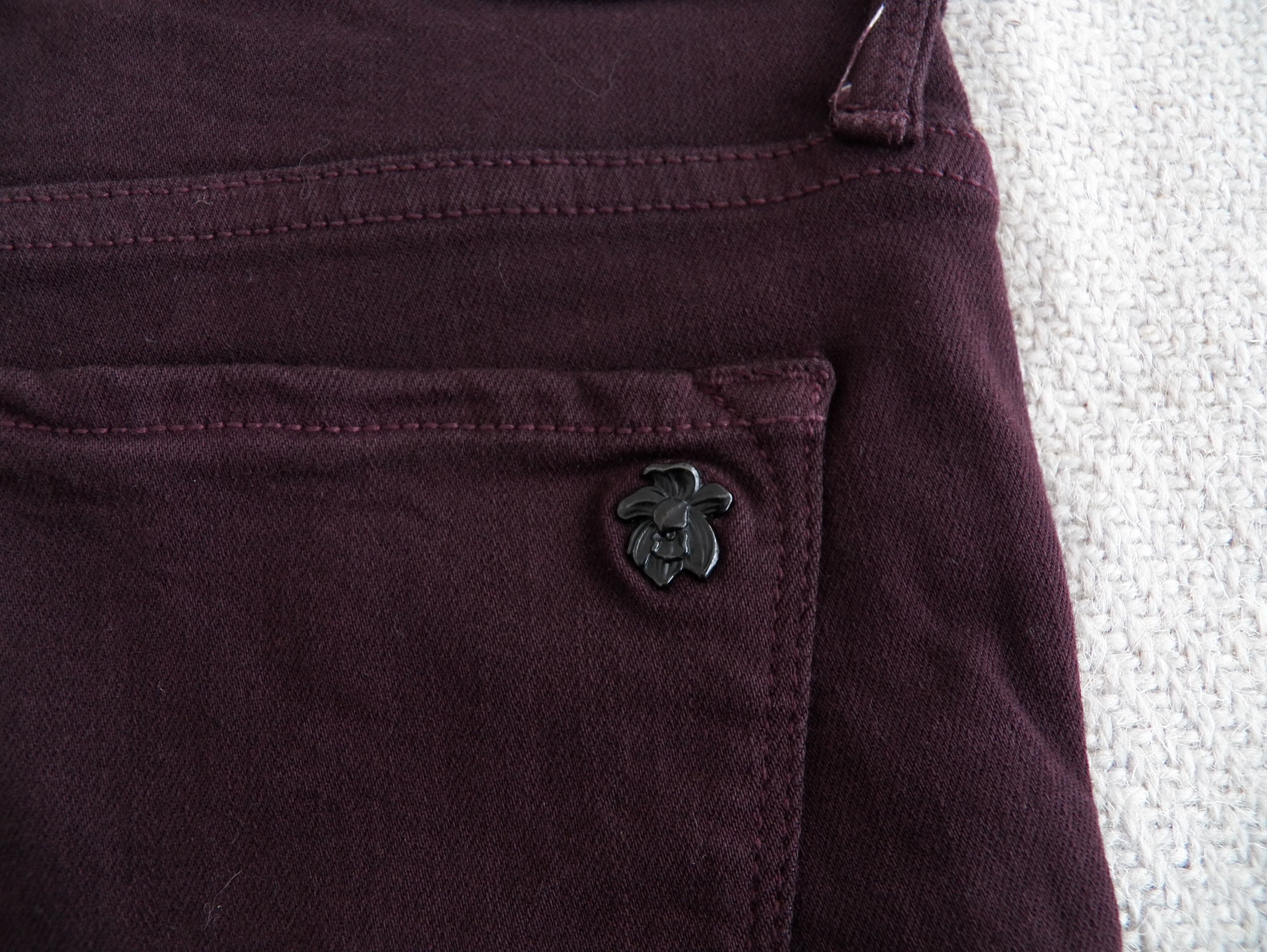 Other Black Orchid Jude Mid Rise Super Skinny Jeans Dark Magenta Size 27" / US 4 / IT 40 - 9 Thumbnail