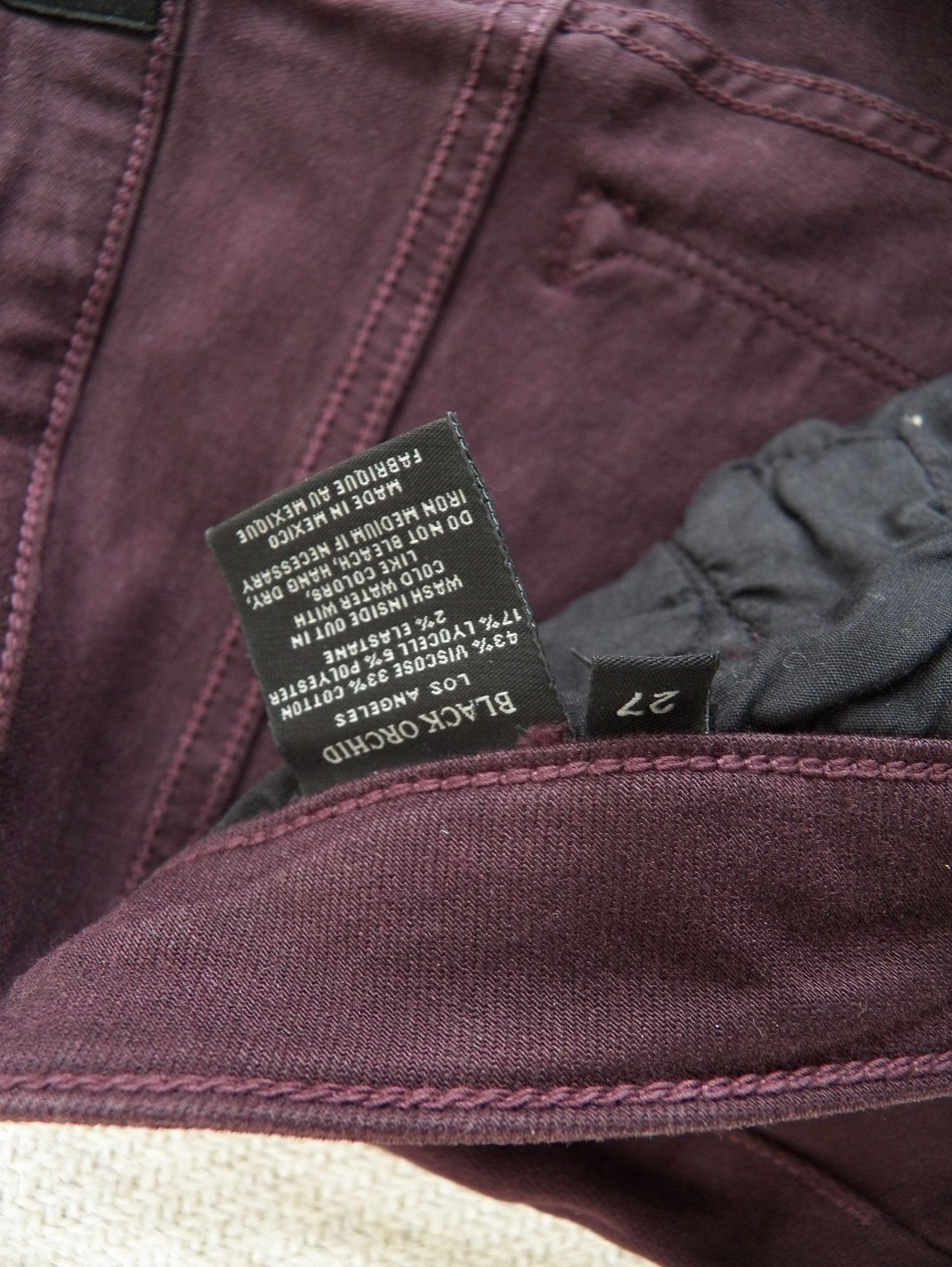 Other Black Orchid Jude Mid Rise Super Skinny Jeans Dark Magenta Size 27" / US 4 / IT 40 - 4 Thumbnail