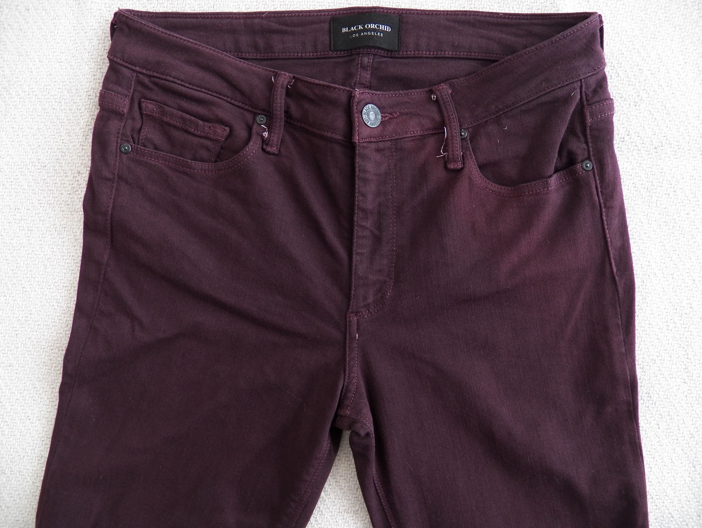 Other Black Orchid Jude Mid Rise Super Skinny Jeans Dark Magenta Size 27" / US 4 / IT 40 - 2 Thumbnail