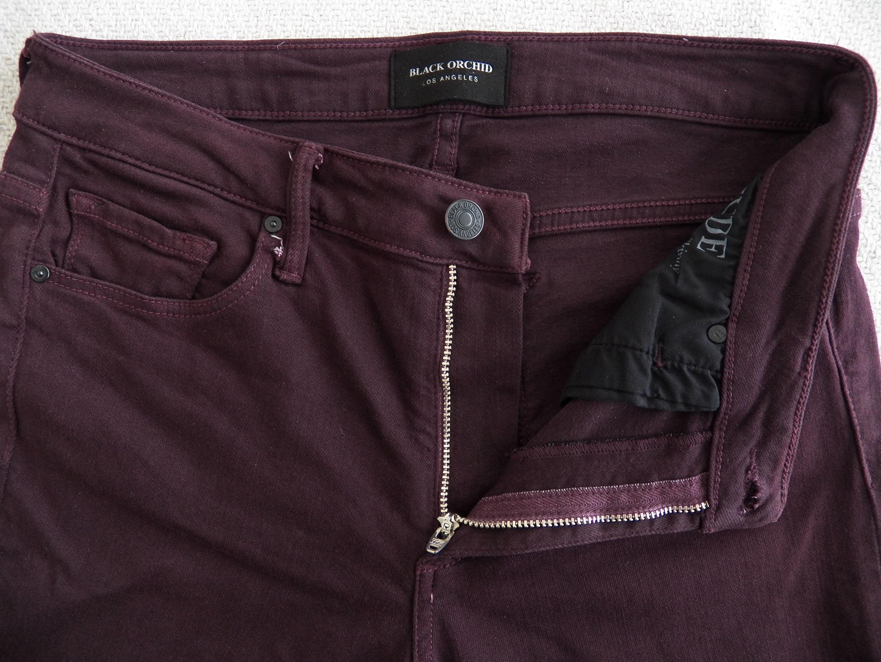 Other Black Orchid Jude Mid Rise Super Skinny Jeans Dark Magenta Size 27" / US 4 / IT 40 - 3 Thumbnail