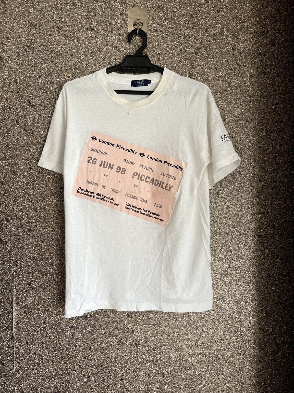 image of Vintage Fans London Ft5 in White, Men's (Size Small)