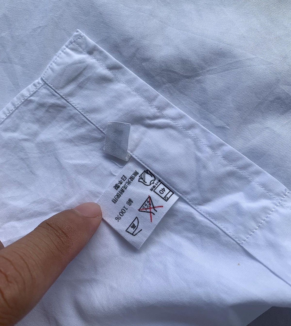Celine Vintage Celine Homme White Shirt Size US L / EU 52-54 / 3 - 5 Thumbnail