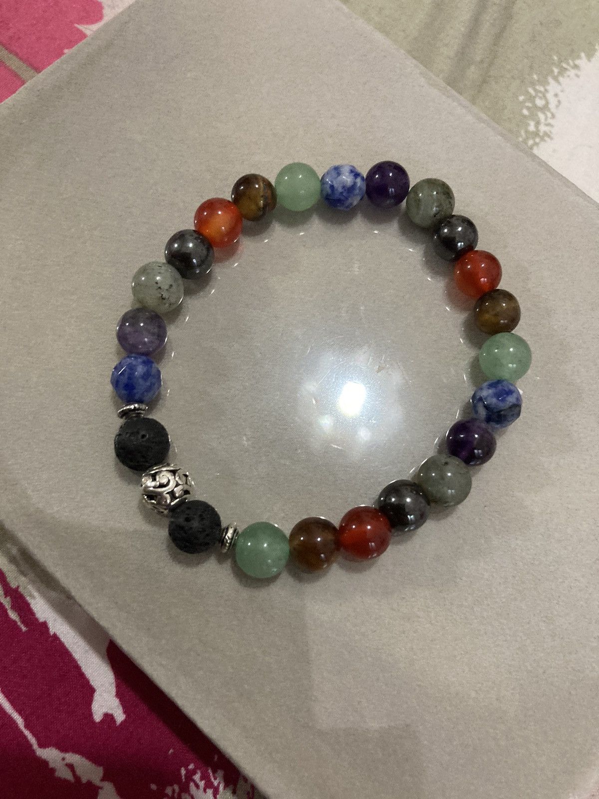 Handmade SALE Multi stone beaded bracelet Size ONE SIZE - 2 Thumbnail