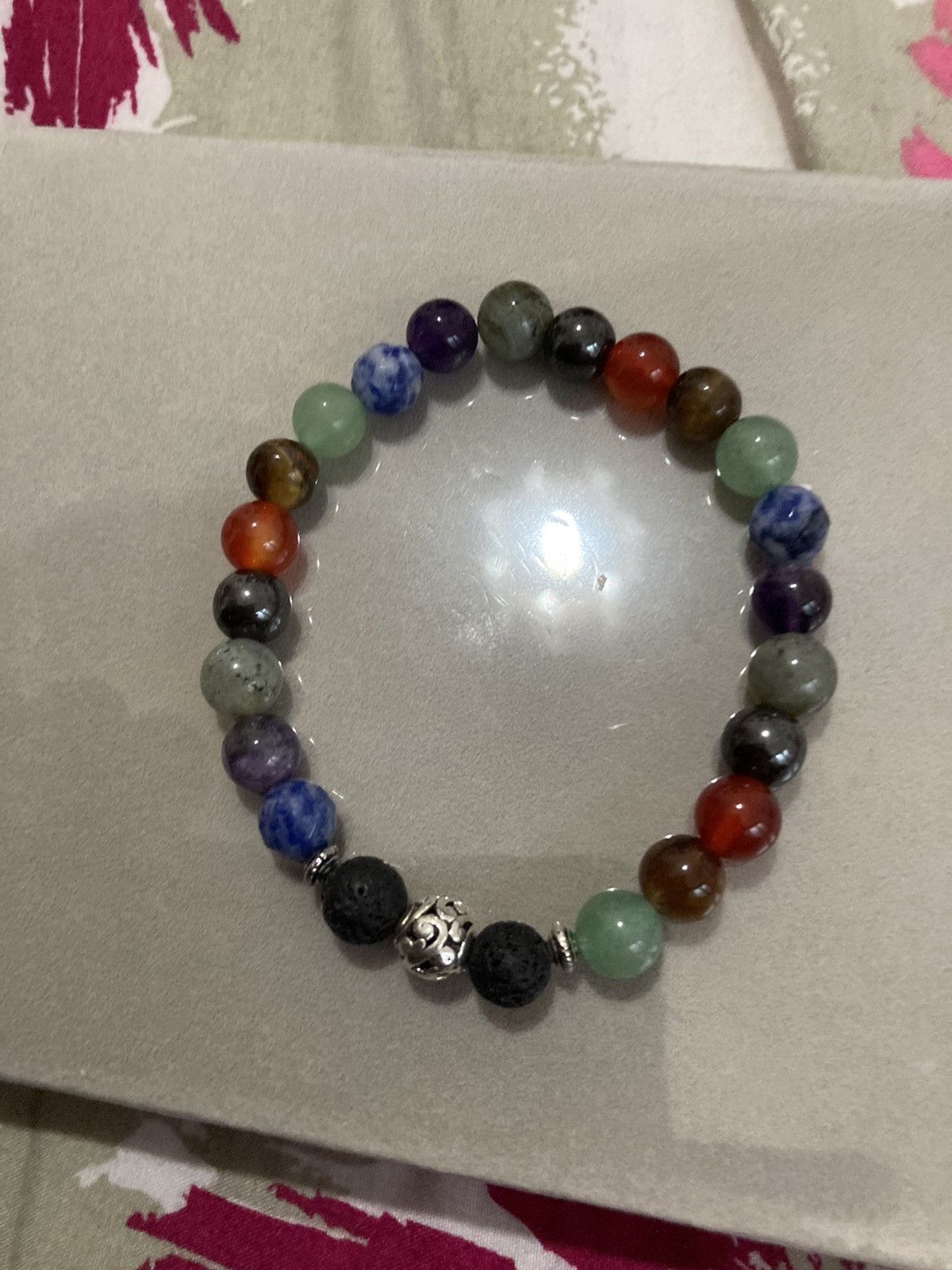 Handmade SALE Multi stone beaded bracelet Size ONE SIZE - 1 Thumbnail
