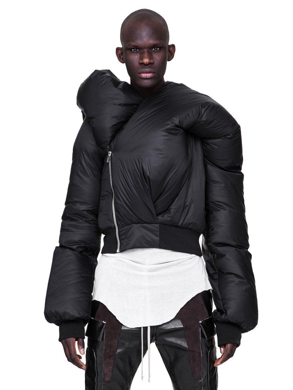 Rick Owens NEW 💣 DOLL CROPPED RUNWAY CAMPAIGN DOWN BOMBER JACKET RARE Size US S / EU 44-46 / 1 - 12 Thumbnail
