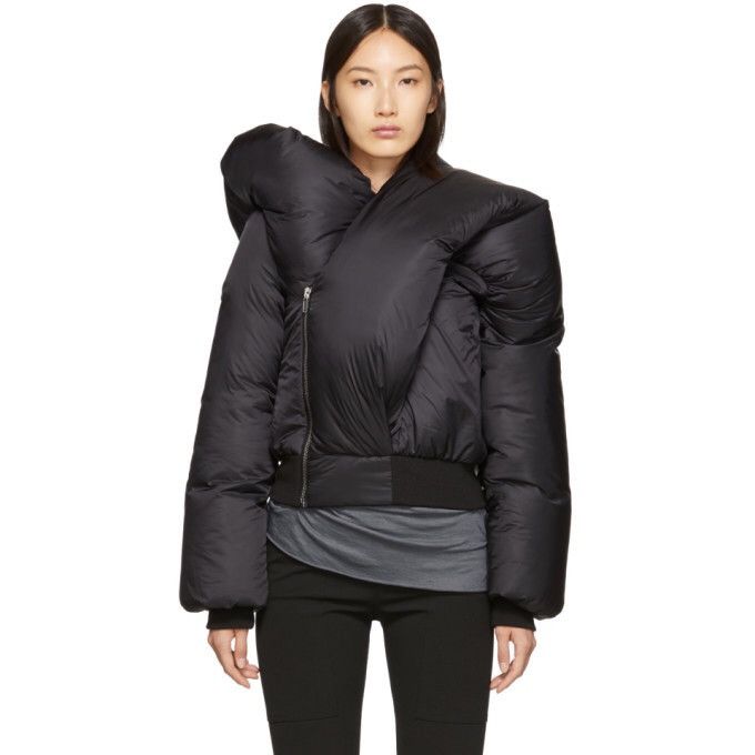 Rick Owens NEW 💣 DOLL CROPPED RUNWAY CAMPAIGN DOWN BOMBER JACKET RARE Size US S / EU 44-46 / 1 - 13 Thumbnail