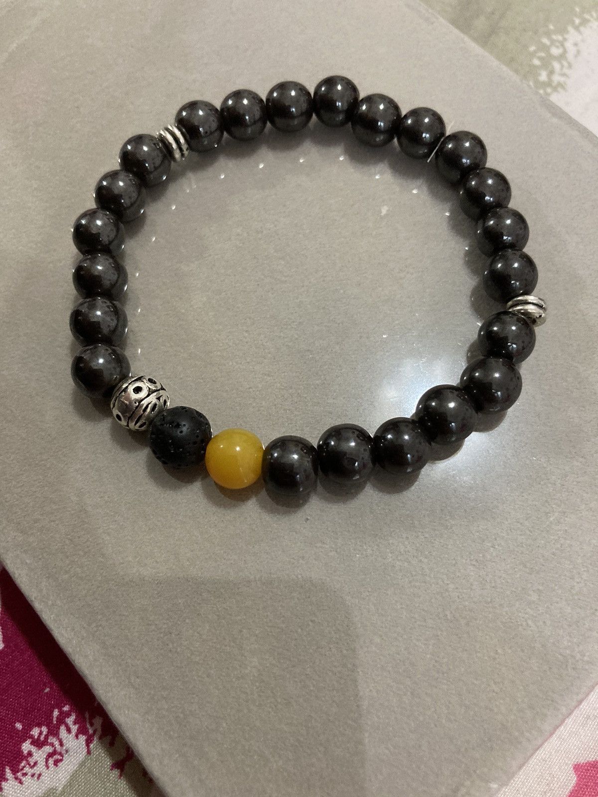 Handmade SALE Magnetite beaded bracelet Size ONE SIZE - 2 Thumbnail