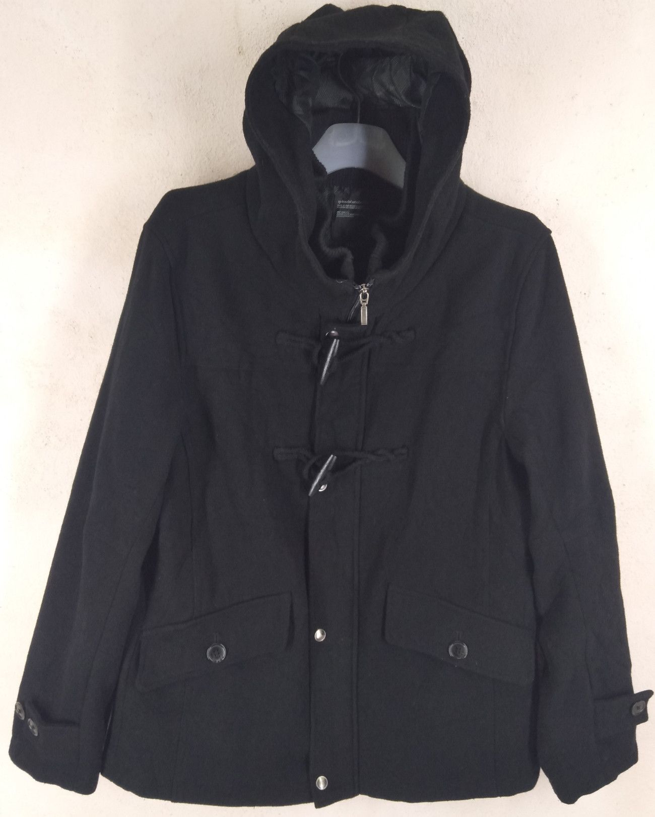 Japanese Brand × Vintage SPLENDID SATISFACTION Wool Thick Heavy Jacket Coat Hoodie Size US M / EU 48-50 / 2 - 1 Thumbnail