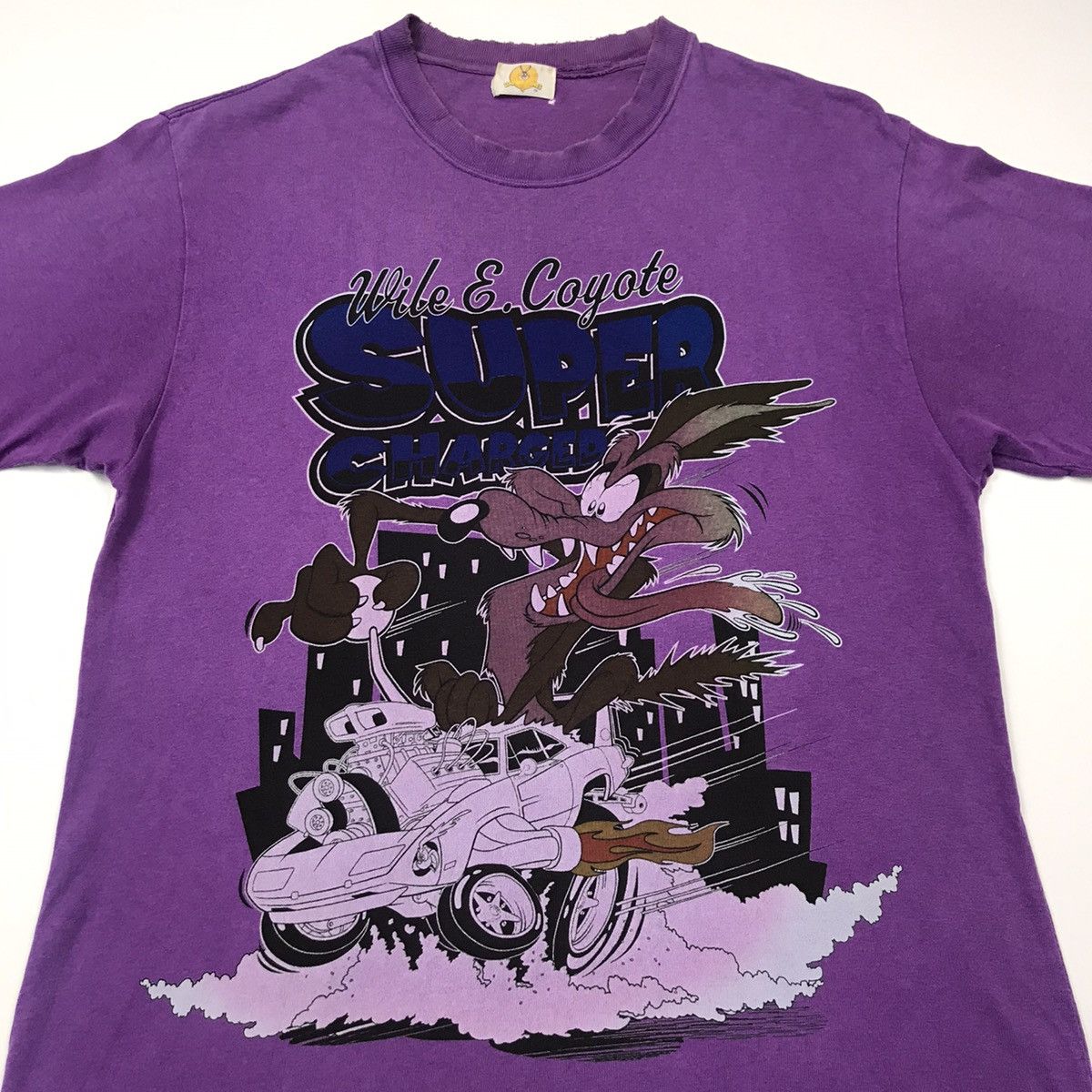 Cartoon Network × Vintage × Warner Bros Rare vintage LOONEY TUNES coyote with super charged car Size US L / EU 52-54 / 3 - 3 Thumbnail