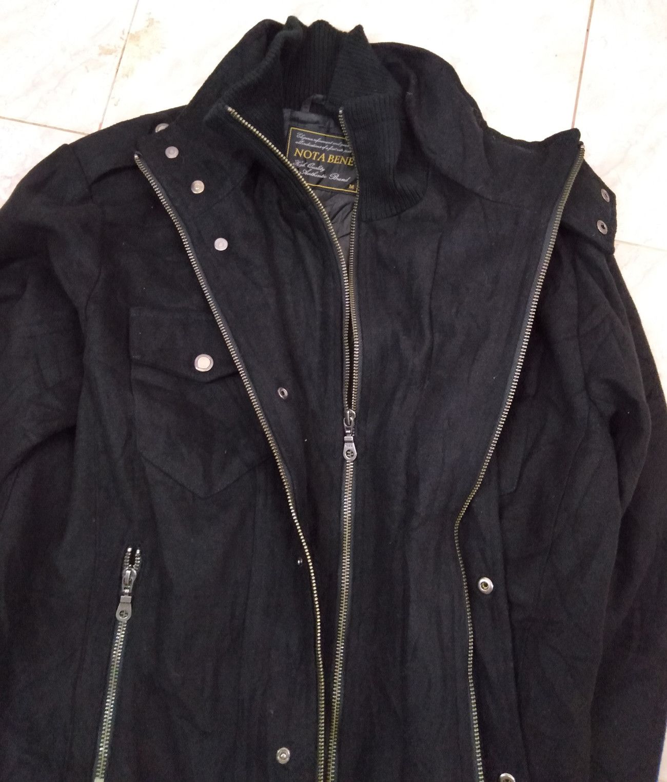 Japanese Brand × Woolrich Woolen Mills NOTA BENE Double Zipper Wool Jacket Coat Size US M / EU 48-50 / 2 - 10 Thumbnail