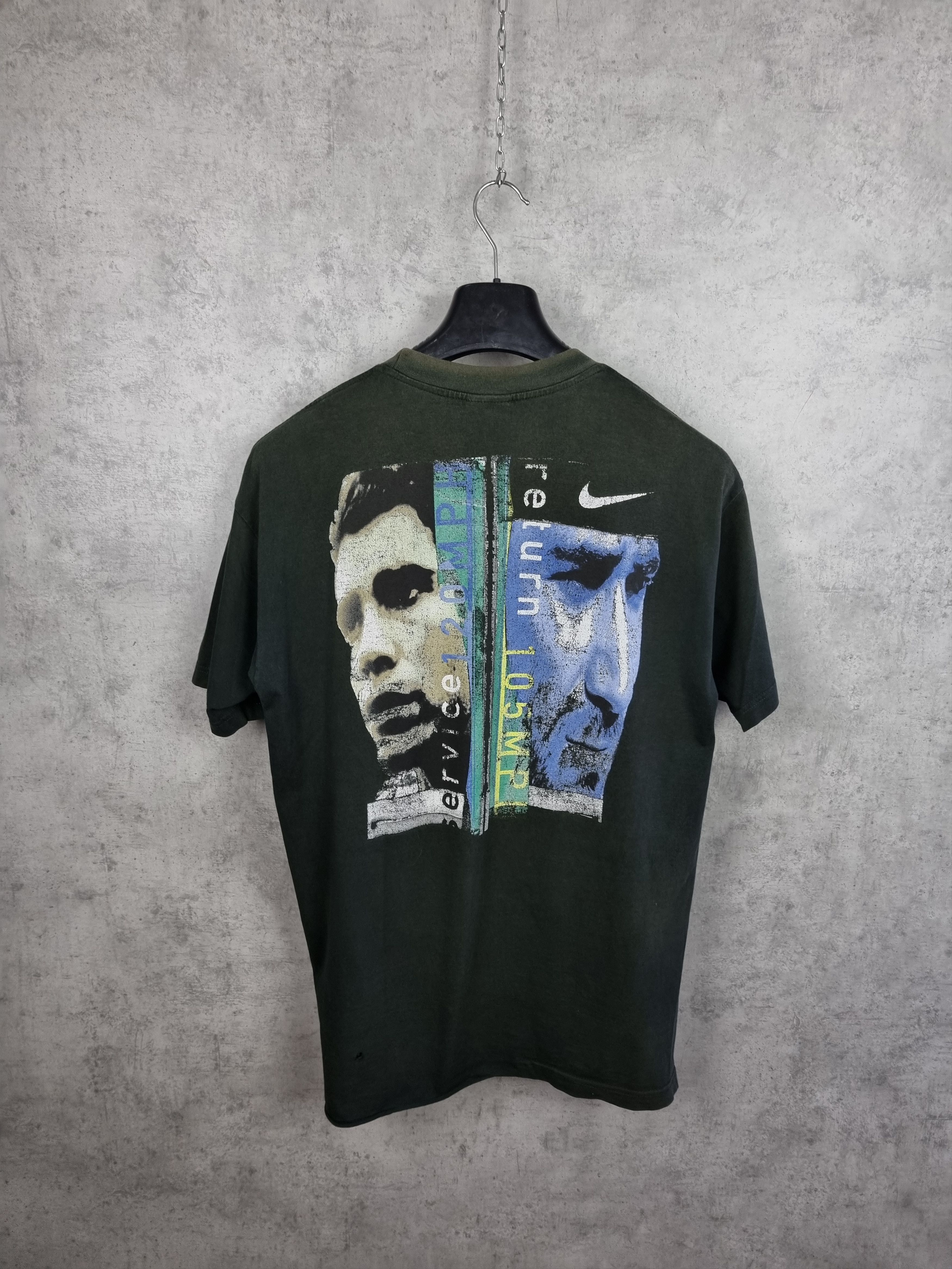 Nike × Vintage 90s Faded Nike Vintage History Sport Tee Shirt Size US L / EU 52-54 / 3 - 1 Thumbnail
