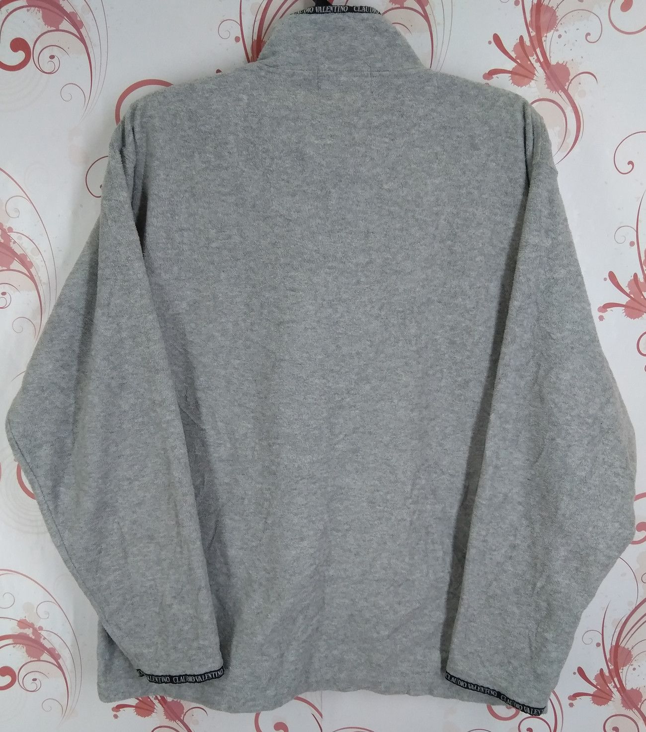 Cartoon Network × Valentino × Vintage CLAUDIO VALENTINO Paris Fleece Sweatshirt Sweater Size US L / EU 52-54 / 3 - 5 Thumbnail