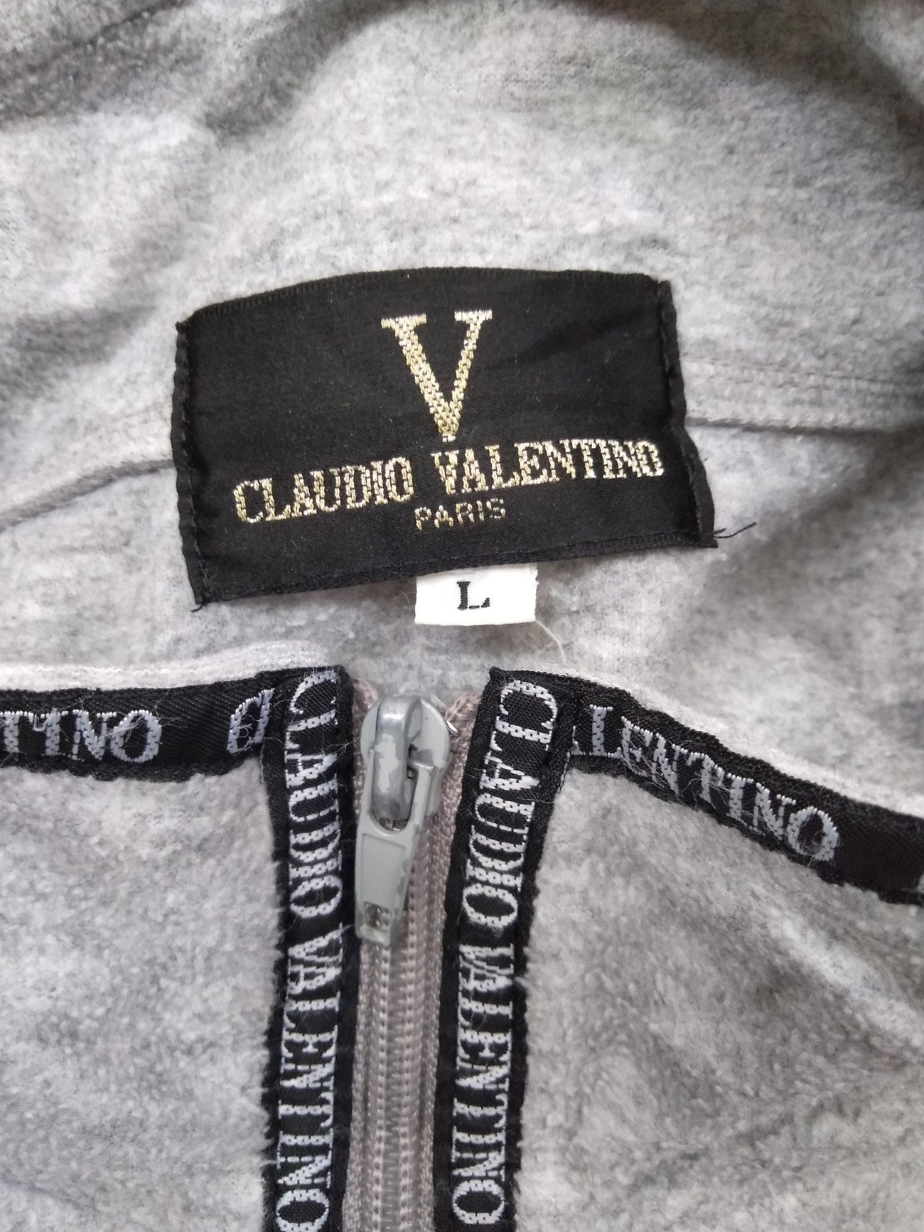 Cartoon Network × Valentino × Vintage CLAUDIO VALENTINO Paris Fleece Sweatshirt Sweater Size US L / EU 52-54 / 3 - 6 Thumbnail
