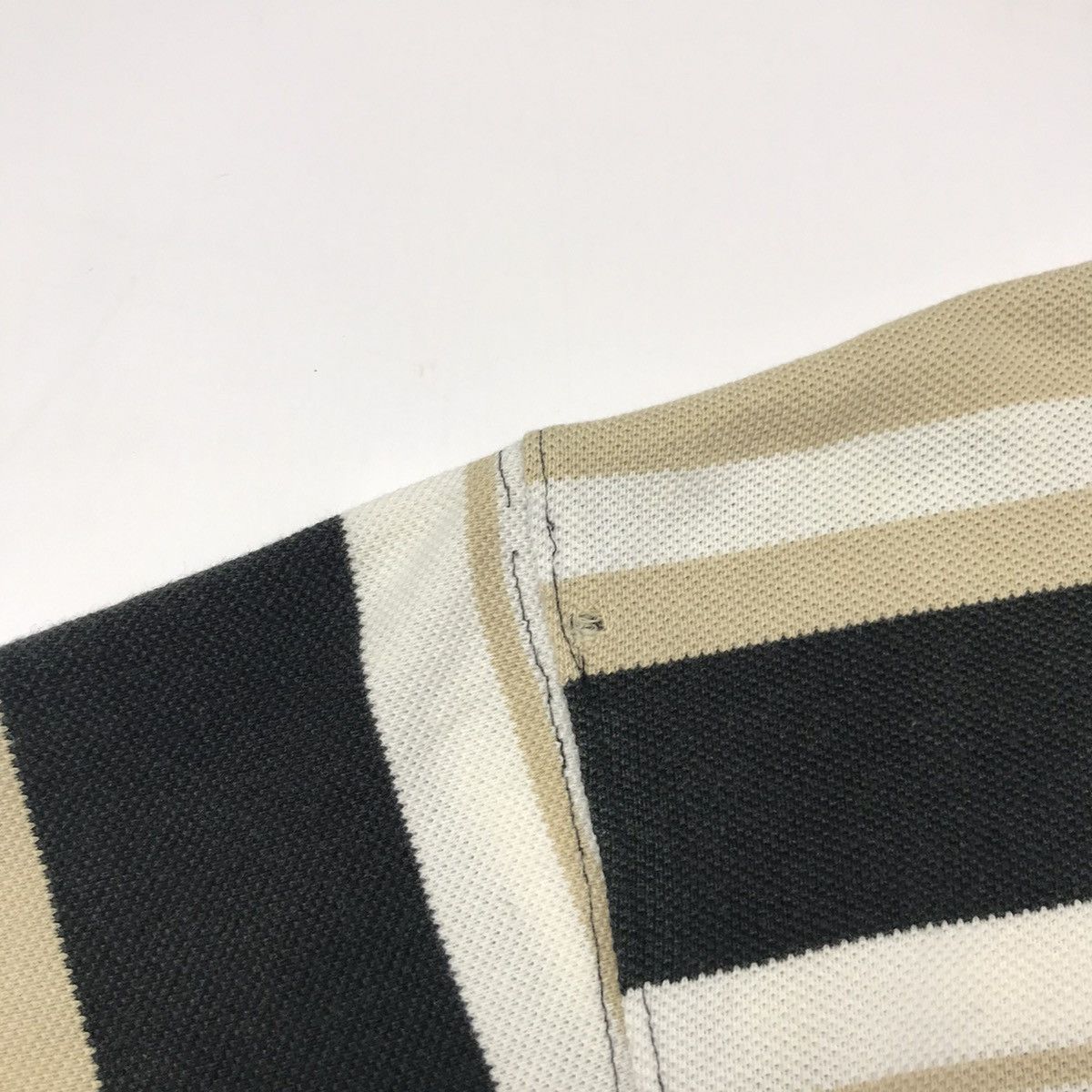 Vintage × Yves Saint Laurent Vintage YSL multicour striped with small logo t-shirt Size US L / EU 52-54 / 3 - 7 Thumbnail