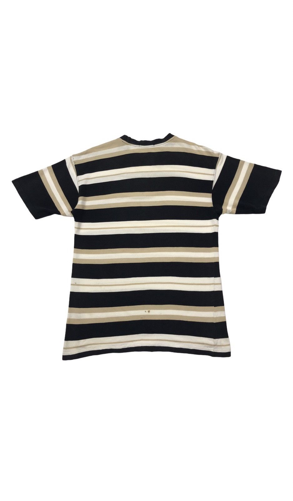 Vintage × Yves Saint Laurent Vintage YSL multicour striped with small logo t-shirt Size US L / EU 52-54 / 3 - 2 Thumbnail
