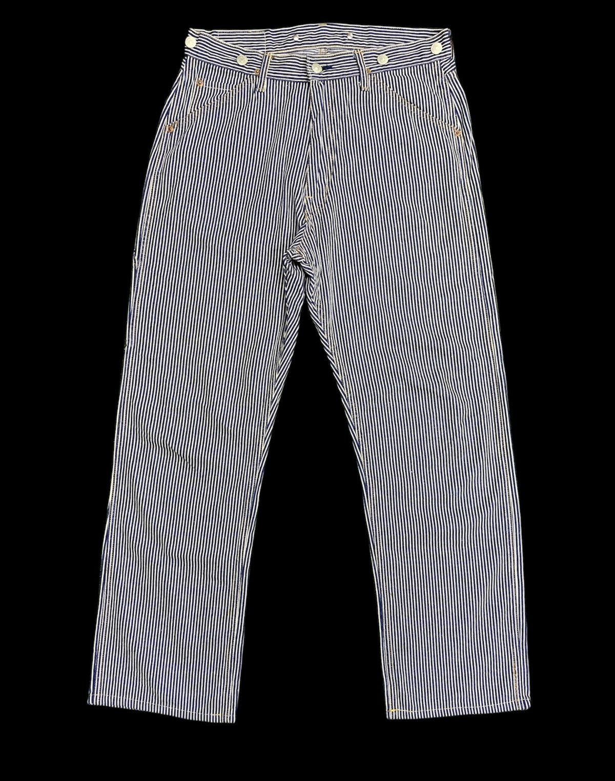 image of Hysteric Glamour Kinky Hickory Pants in Blue, Men's (Size 32)