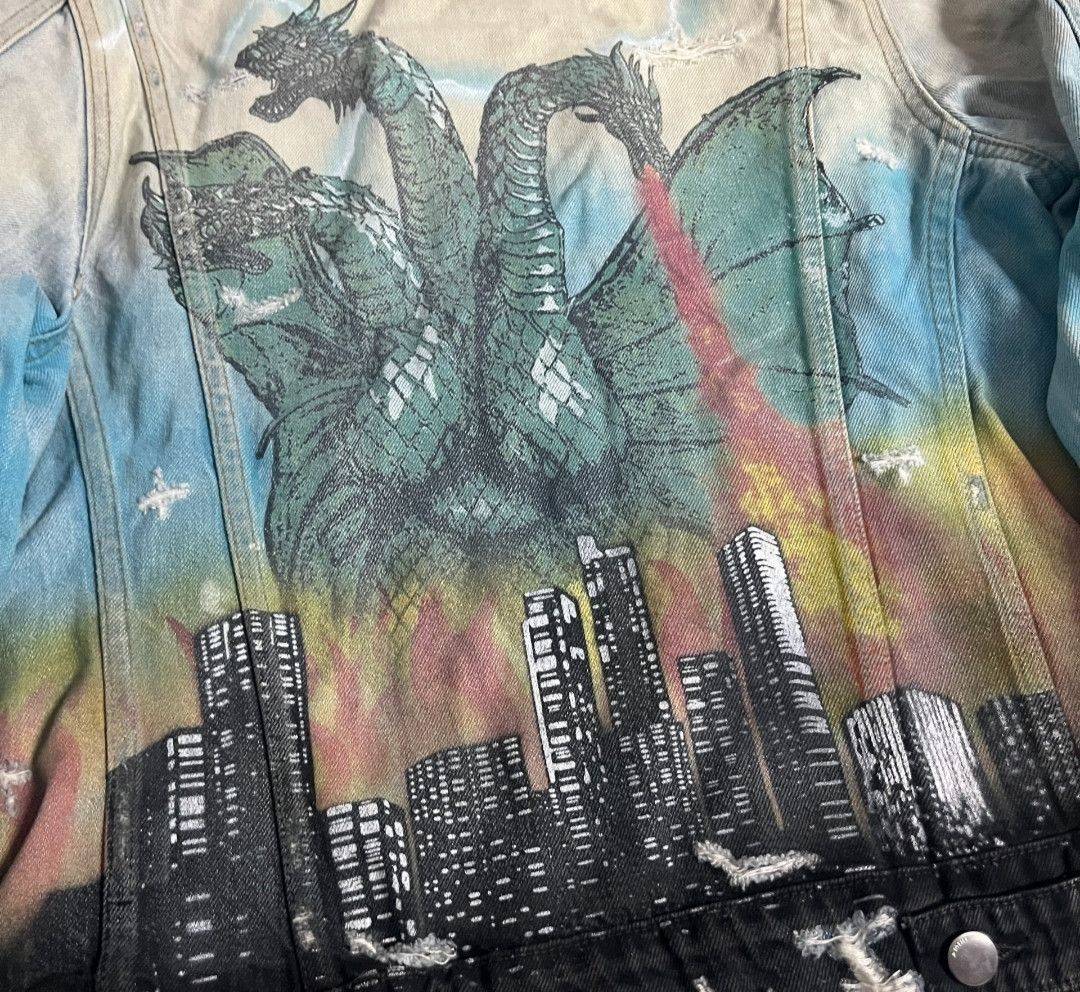 Amiri AMIRI Rendered hand-painted denim jacket by Kidola Size US M / EU 48-50 / 2 - 4 Thumbnail