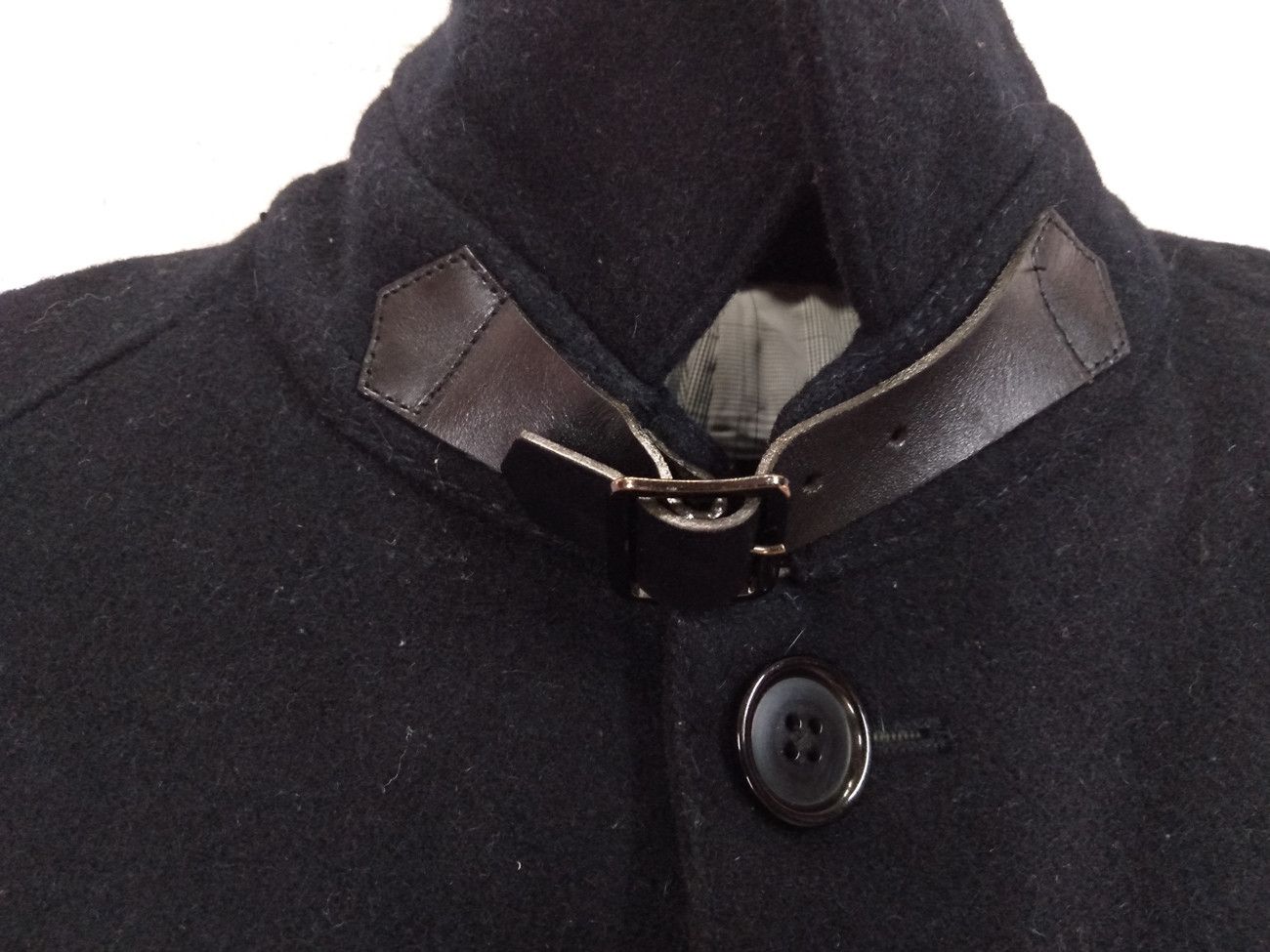 Japanese Brand × Rhythm × United Arrows Vintage Japan UNITED ARROWS RHYTHM Wool Peacoat Jacket Size US S / EU 44-46 / 1 - 4 Thumbnail