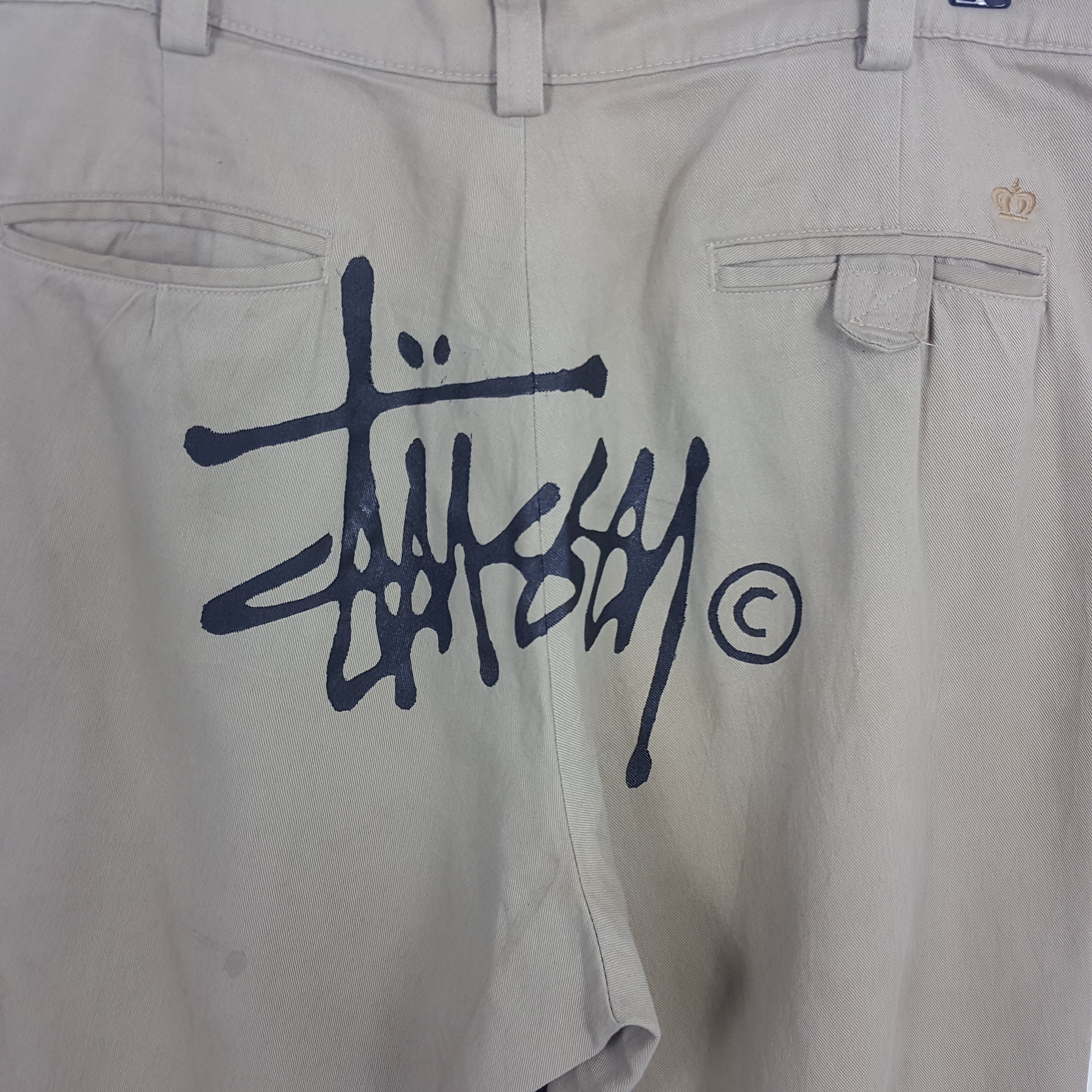 Stussy × Vintage Vintage STUSSY Streetwear Skateboard Custom Logo Pants Size US 34 / EU 50 - 2 Thumbnail